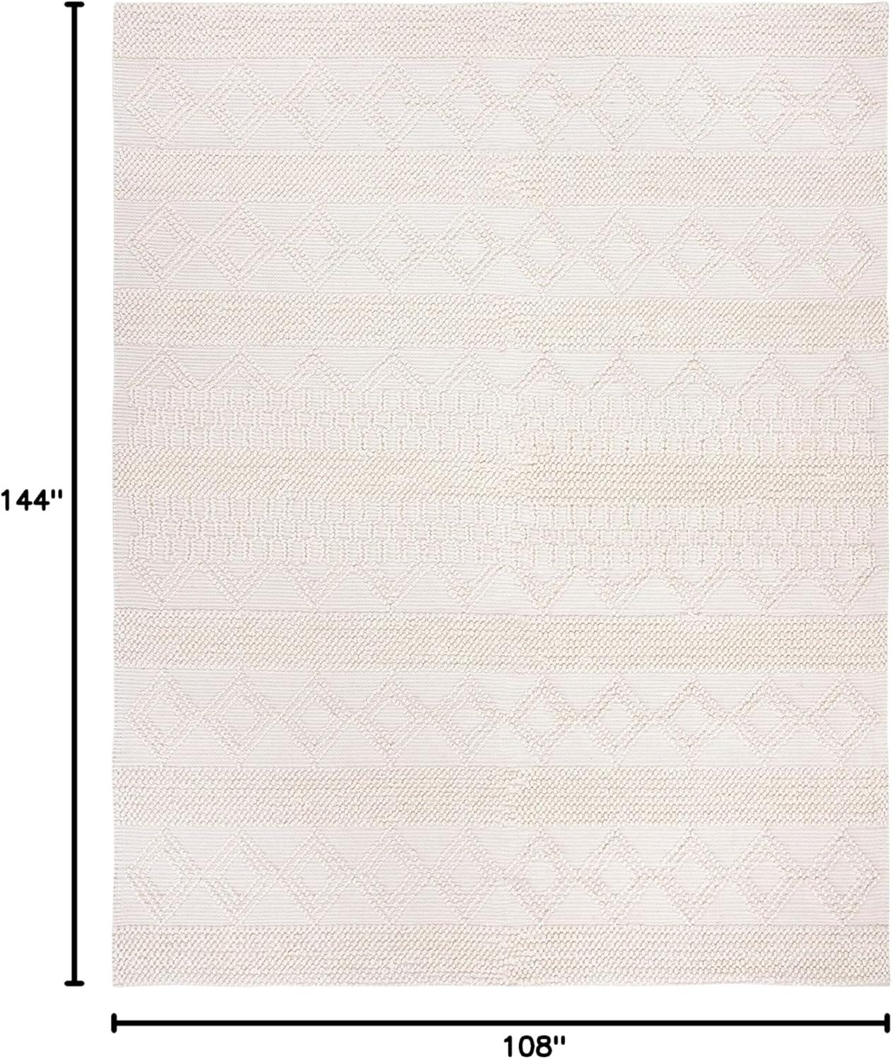 image:imageSAFAVIEH Natura Collection Accent Rug 4 x 6 Grey amp Ivory Handmade Moroccan Boho Tribal Wool amp Cotton Ideal for High Traffic Areas in Entryway Living Room Bedroom NAT102AIvory