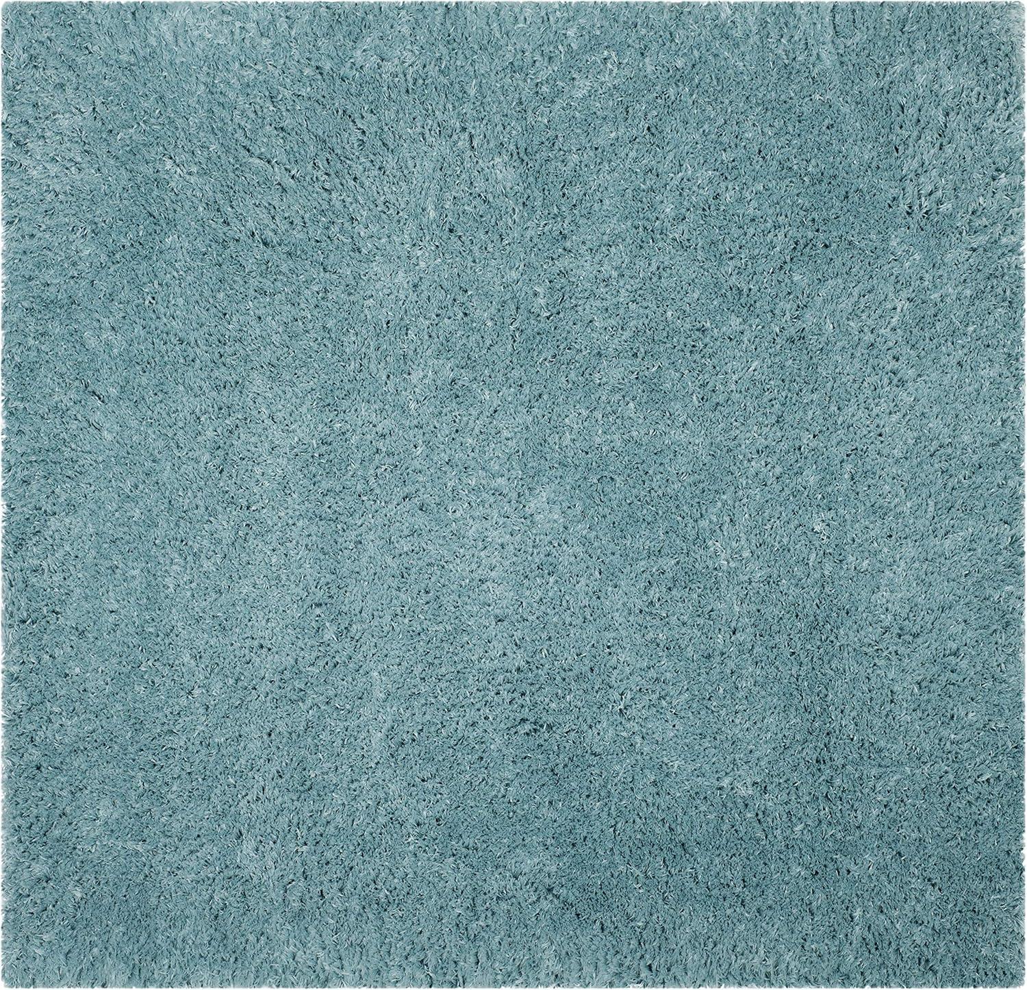image:imageSAFAVIEH Polar Shag Collection Area Rug 51 x 76 Light Turquoise Solid Glam Design NonShedding amp Easy Care 3inch Thick Ideal for High Traffic Areas in Living Room Bedroom PSG800TLight Turquoise