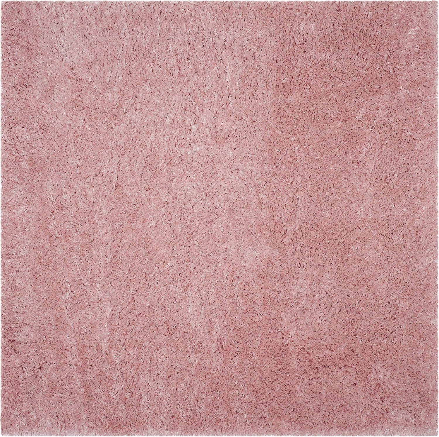 image:imageSAFAVIEH Polar Shag Collection Area Rug 51 x 76 Light Turquoise Solid Glam Design NonShedding amp Easy Care 3inch Thick Ideal for High Traffic Areas in Living Room Bedroom PSG800TLight Pink