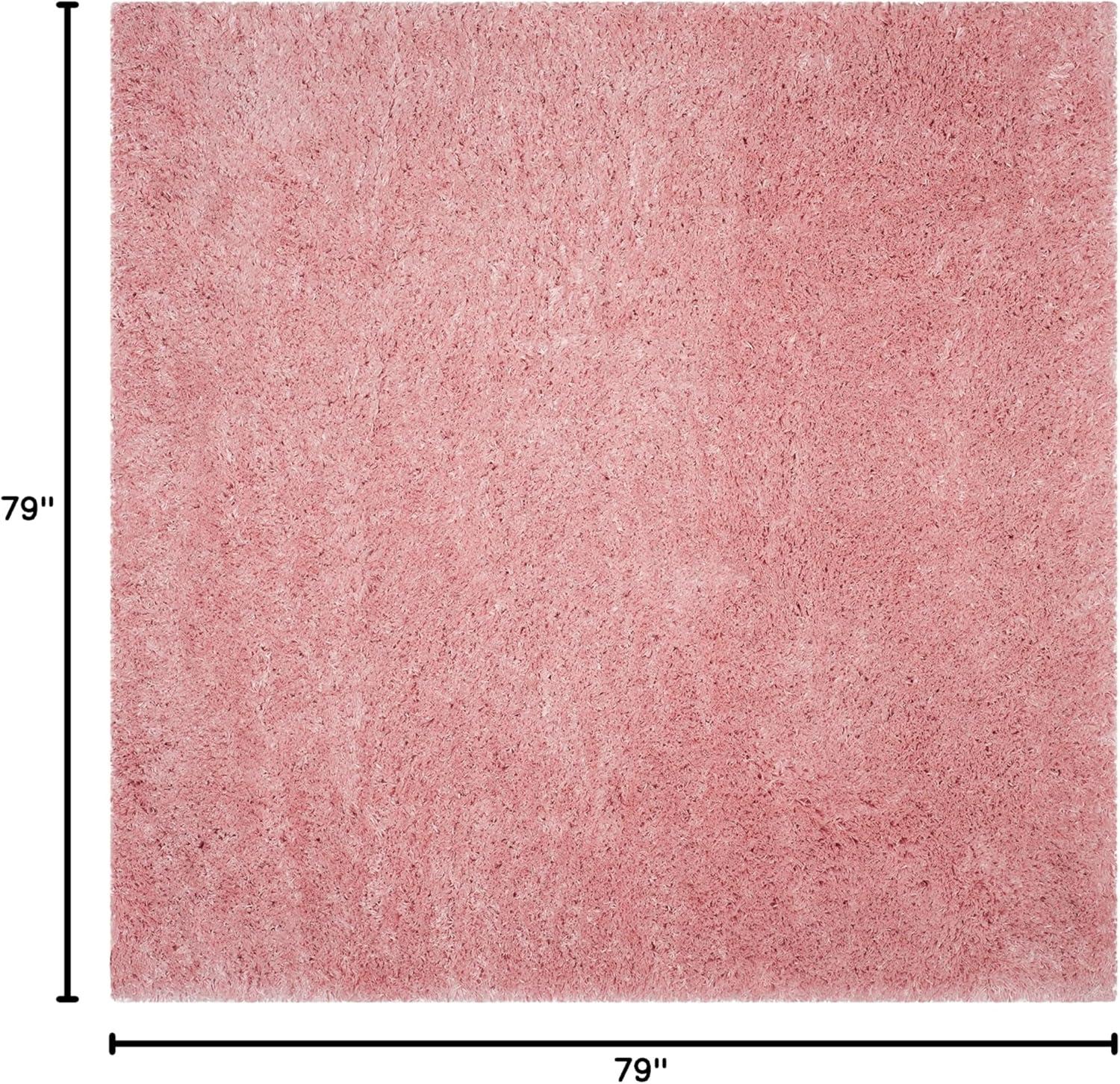 image:imageSAFAVIEH Polar Shag Collection Area Rug 51 x 76 Light Turquoise Solid Glam Design NonShedding amp Easy Care 3inch Thick Ideal for High Traffic Areas in Living Room Bedroom PSG800TLight Pink