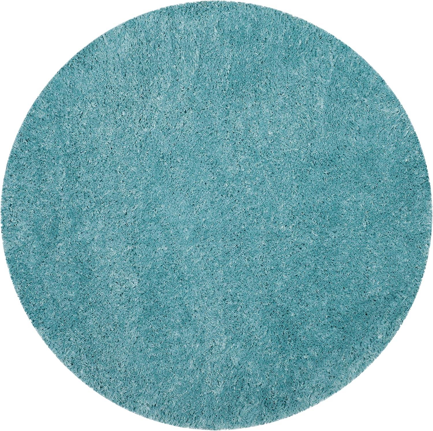 image:imageSAFAVIEH Polar Shag Collection Area Rug 51 x 76 Light Turquoise Solid Glam Design NonShedding amp Easy Care 3inch Thick Ideal for High Traffic Areas in Living Room Bedroom PSG800TLight Turquoise