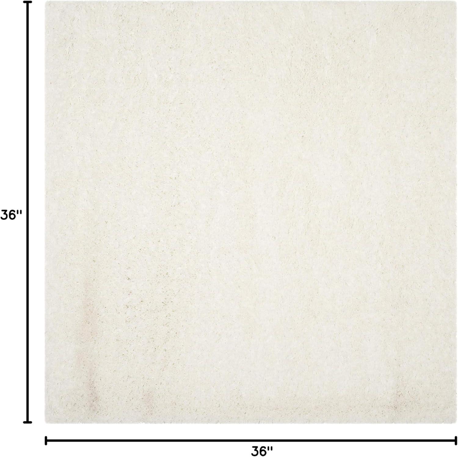 image:imageSAFAVIEH Polar Shag Collection Area Rug 51 x 76 Light Turquoise Solid Glam Design NonShedding amp Easy Care 3inch Thick Ideal for High Traffic Areas in Living Room Bedroom PSG800TWhite