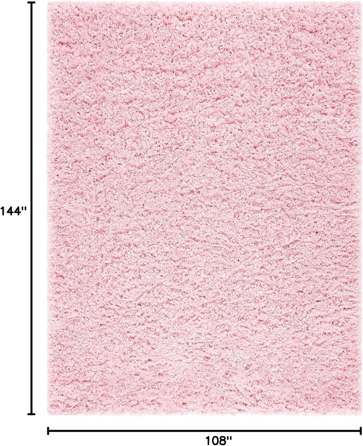 image:imageSAFAVIEH Polar Shag Collection Area Rug 51 x 76 Light Turquoise Solid Glam Design NonShedding amp Easy Care 3inch Thick Ideal for High Traffic Areas in Living Room Bedroom PSG800TLight Pink