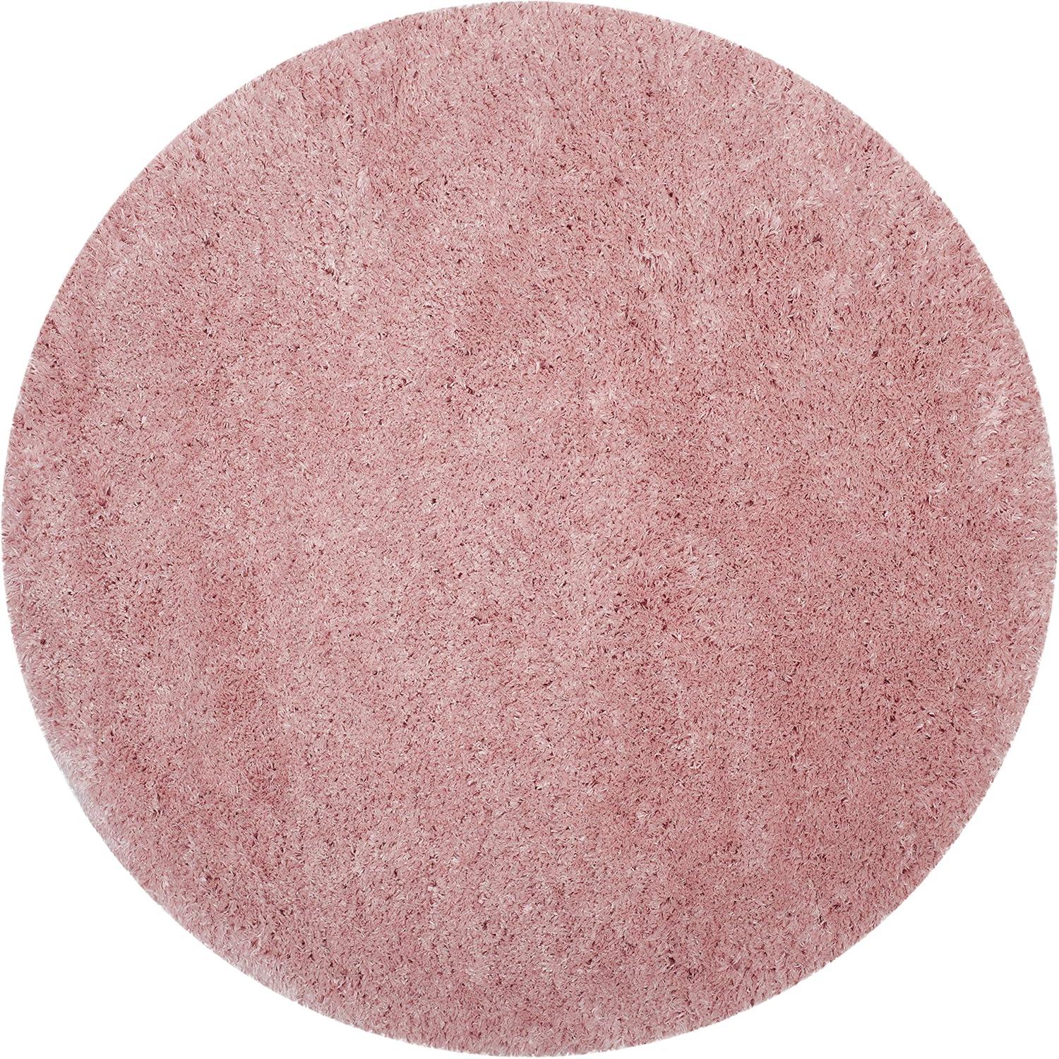 image:imageSAFAVIEH Polar Shag Collection Area Rug 51 x 76 Light Turquoise Solid Glam Design NonShedding amp Easy Care 3inch Thick Ideal for High Traffic Areas in Living Room Bedroom PSG800TLight Pink
