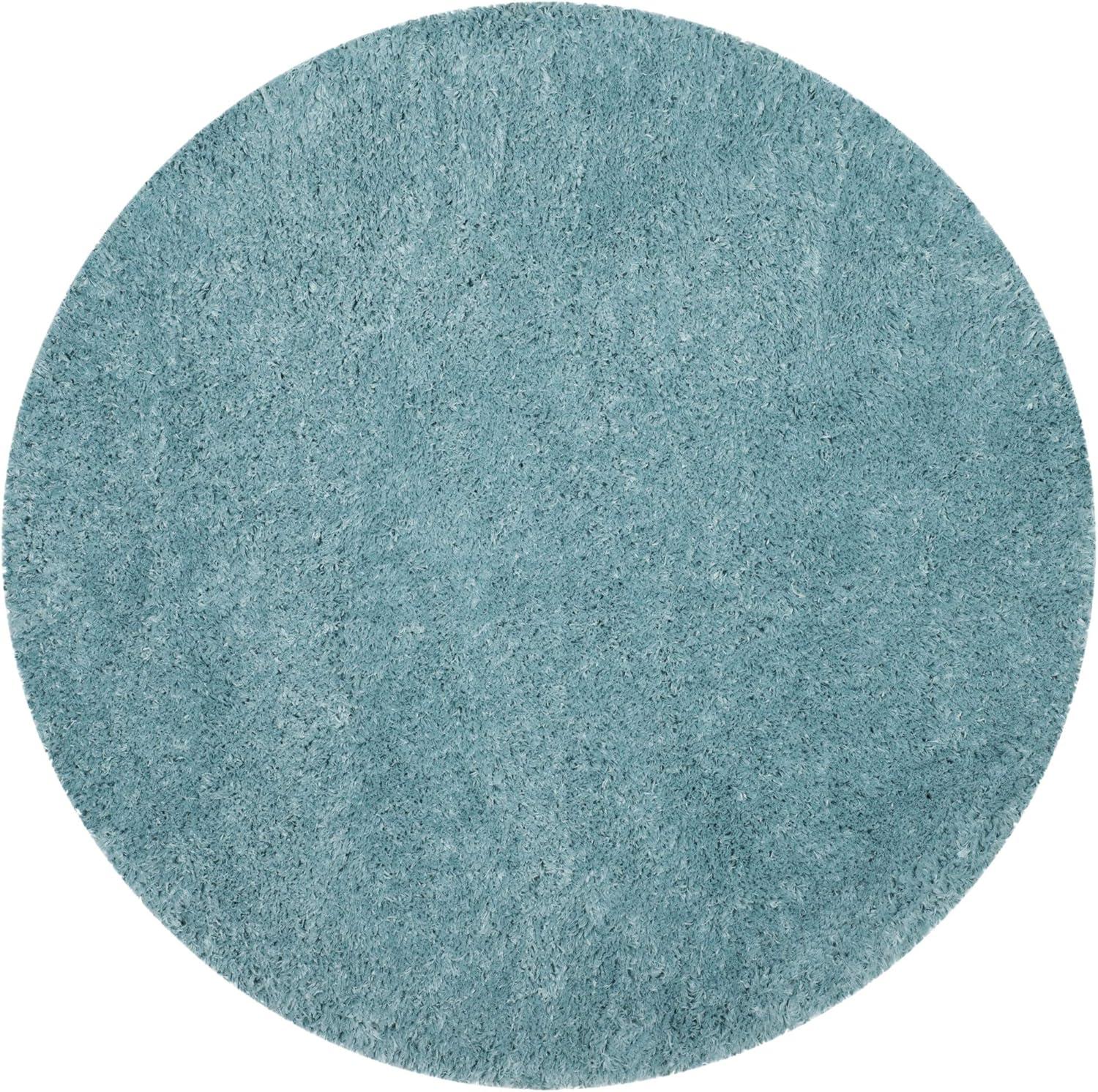 image:imageSAFAVIEH Polar Shag Collection Area Rug 51 x 76 Light Turquoise Solid Glam Design NonShedding amp Easy Care 3inch Thick Ideal for High Traffic Areas in Living Room Bedroom PSG800TLight Turquoise