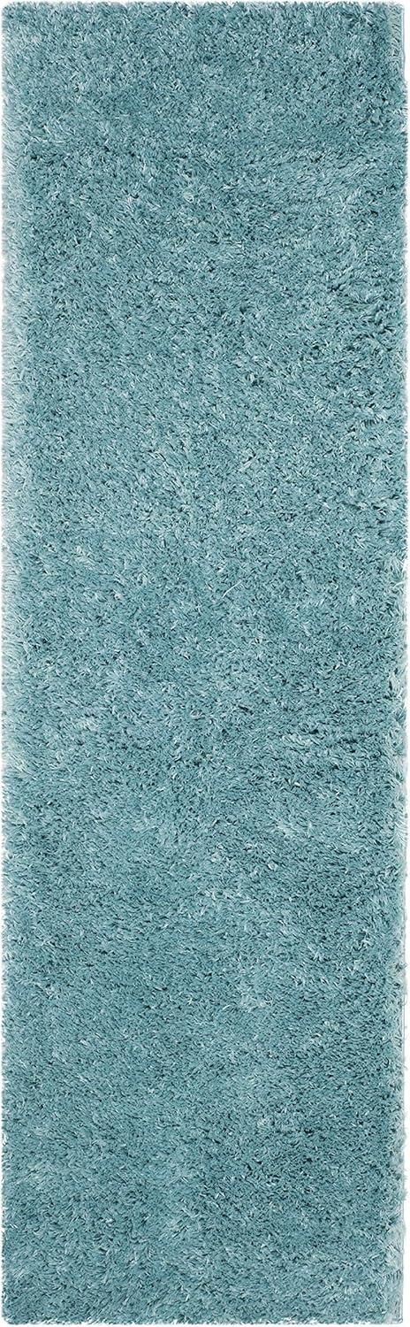 image:imageSAFAVIEH Polar Shag Collection Area Rug 51 x 76 Light Turquoise Solid Glam Design NonShedding amp Easy Care 3inch Thick Ideal for High Traffic Areas in Living Room Bedroom PSG800TLight Turquoise