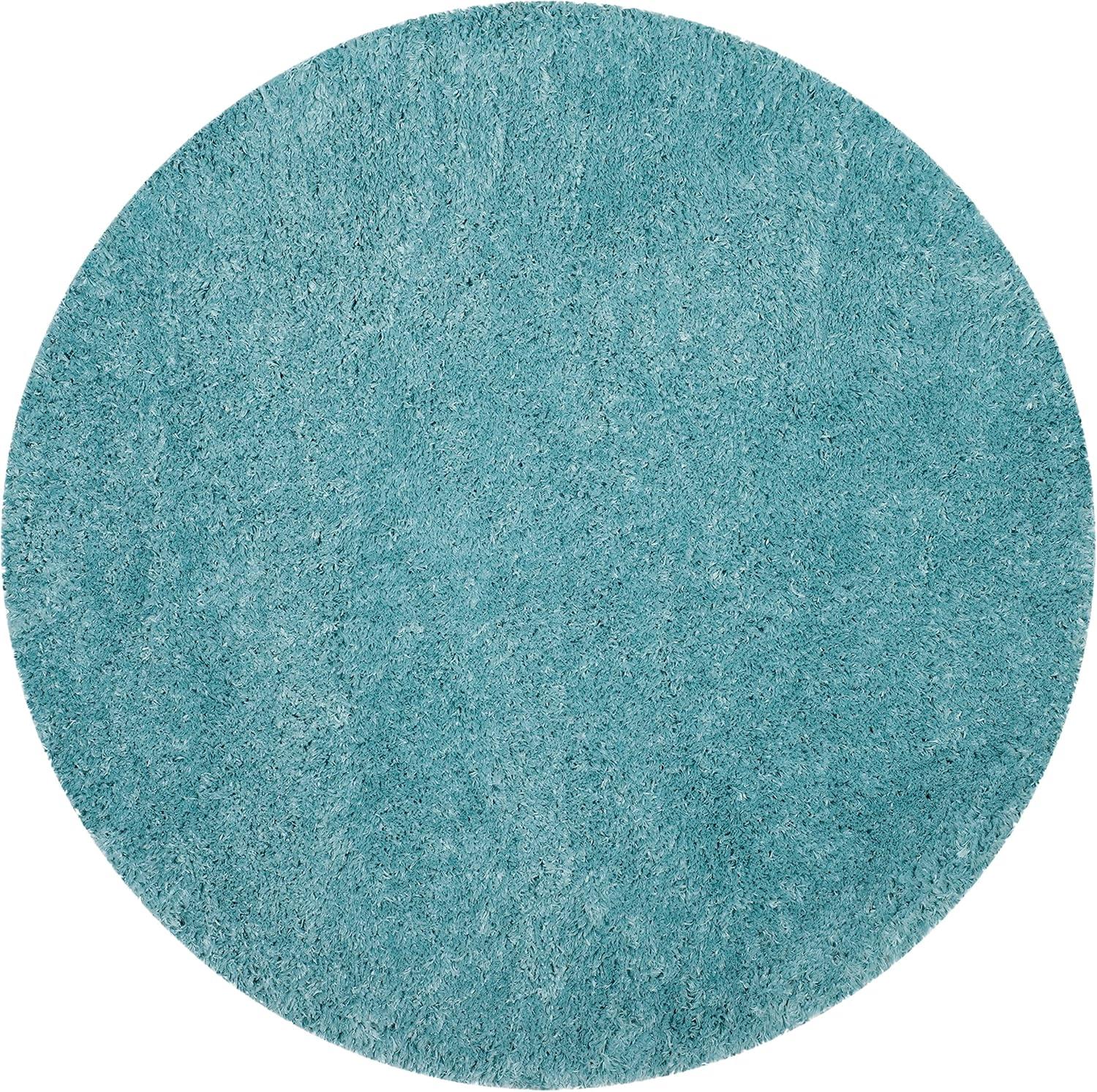 image:imageSAFAVIEH Polar Shag Collection Area Rug 51 x 76 Light Turquoise Solid Glam Design NonShedding amp Easy Care 3inch Thick Ideal for High Traffic Areas in Living Room Bedroom PSG800TLight Turquoise