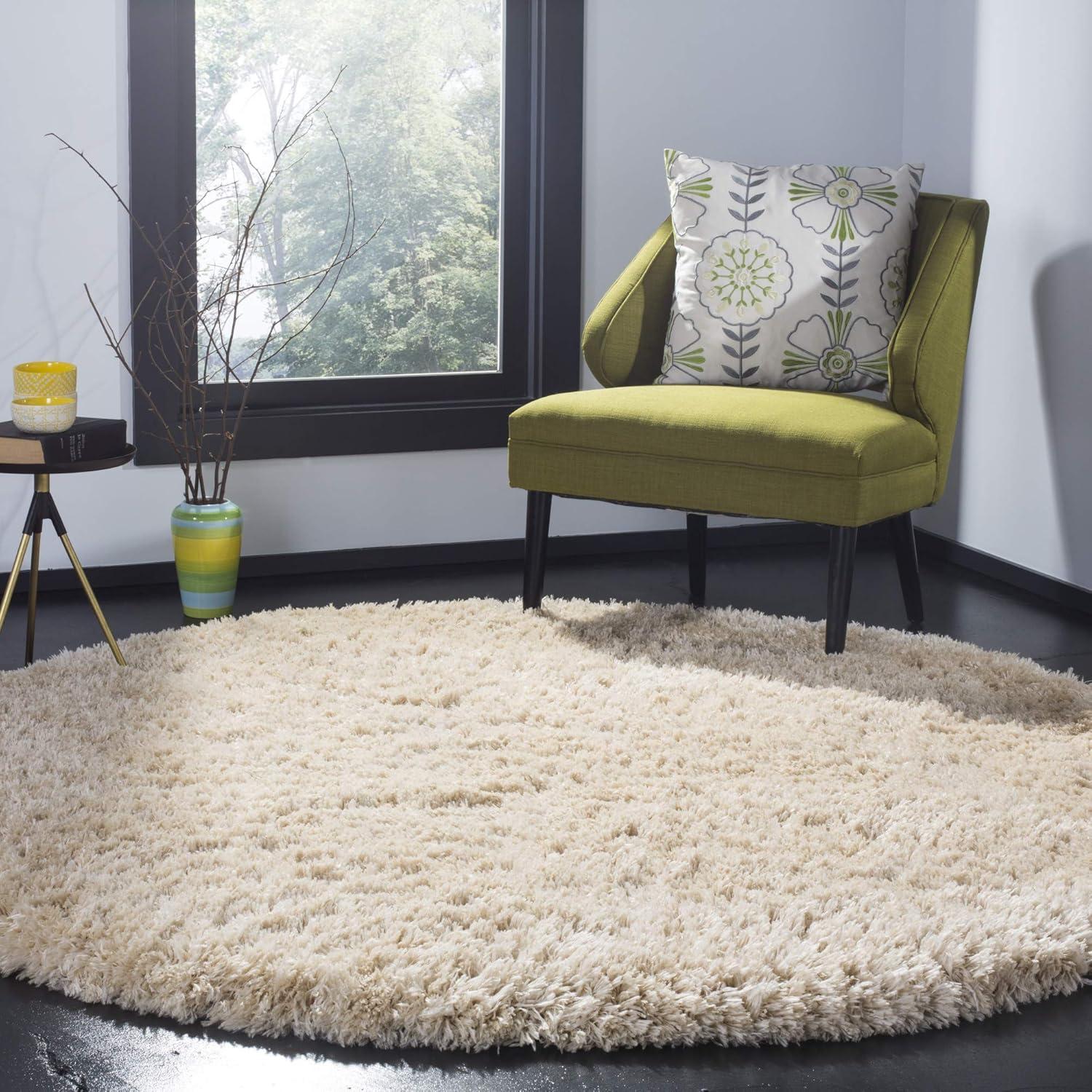 image:imageSAFAVIEH Polar Shag Collection Area Rug 51 x 76 Light Turquoise Solid Glam Design NonShedding amp Easy Care 3inch Thick Ideal for High Traffic Areas in Living Room Bedroom PSG800TLight Turquoise