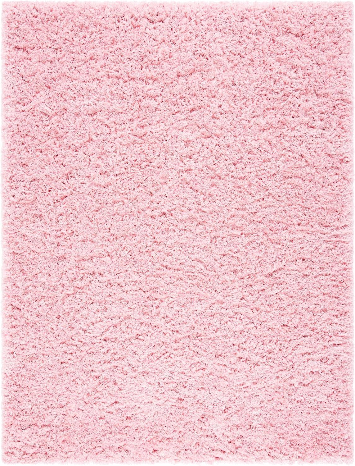 image:imageSAFAVIEH Polar Shag Collection Area Rug 51 x 76 Light Turquoise Solid Glam Design NonShedding amp Easy Care 3inch Thick Ideal for High Traffic Areas in Living Room Bedroom PSG800TLight Pink