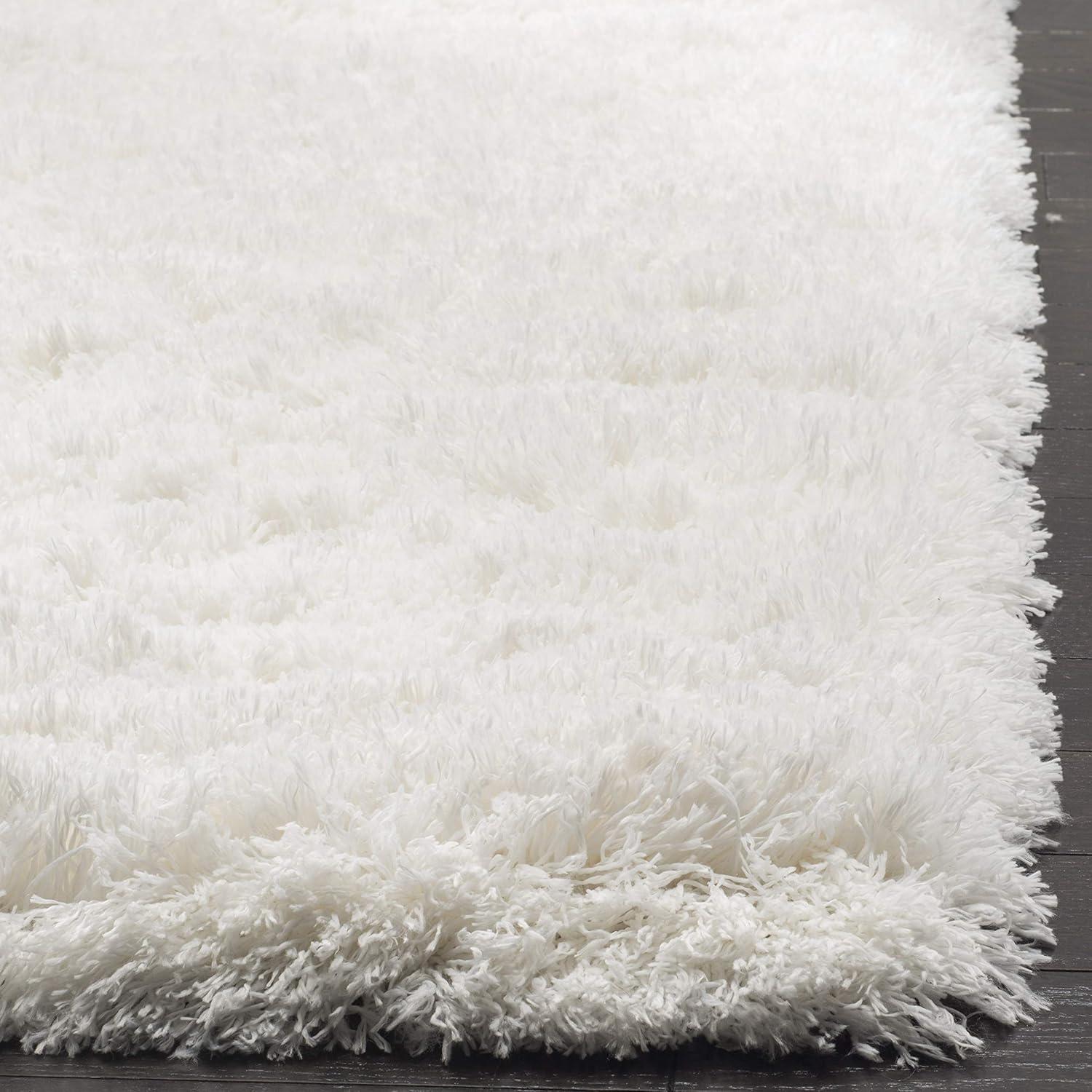 image:imageSAFAVIEH Polar Shag Collection Area Rug 51 x 76 Light Turquoise Solid Glam Design NonShedding amp Easy Care 3inch Thick Ideal for High Traffic Areas in Living Room Bedroom PSG800TWhite