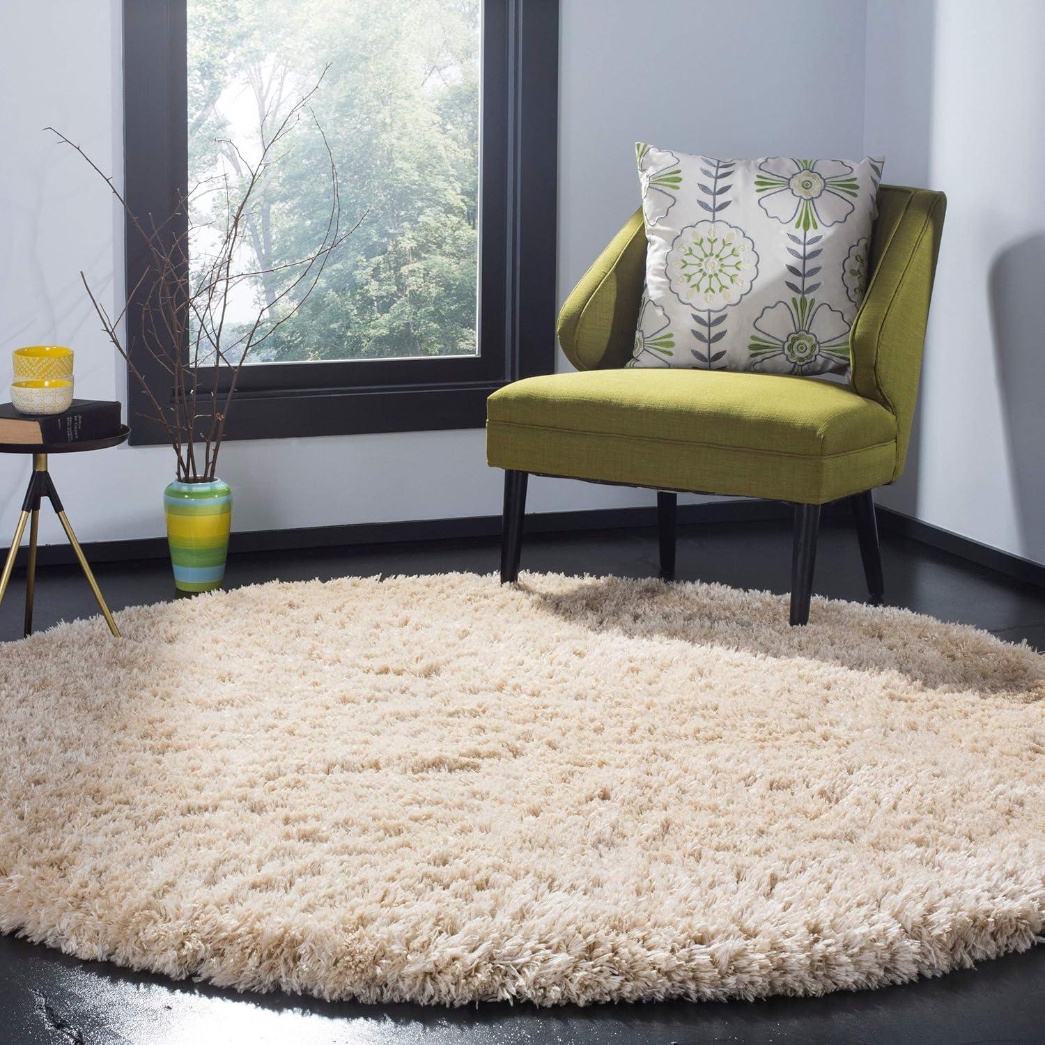 image:imageSAFAVIEH Polar Shag Collection Area Rug 51 x 76 Light Turquoise Solid Glam Design NonShedding amp Easy Care 3inch Thick Ideal for High Traffic Areas in Living Room Bedroom PSG800TLight Turquoise