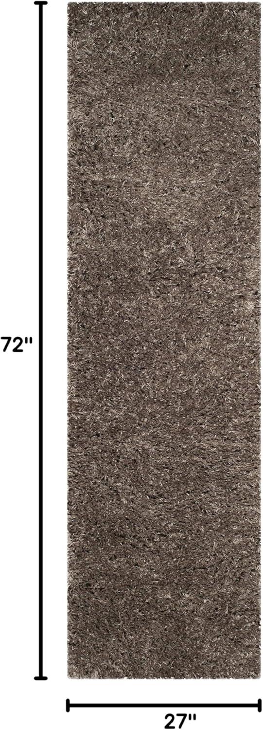image:imageSAFAVIEH Polar Shag Collection Area Rug 51 x 76 Light Turquoise Solid Glam Design NonShedding amp Easy Care 3inch Thick Ideal for High Traffic Areas in Living Room Bedroom PSG800TMushroom