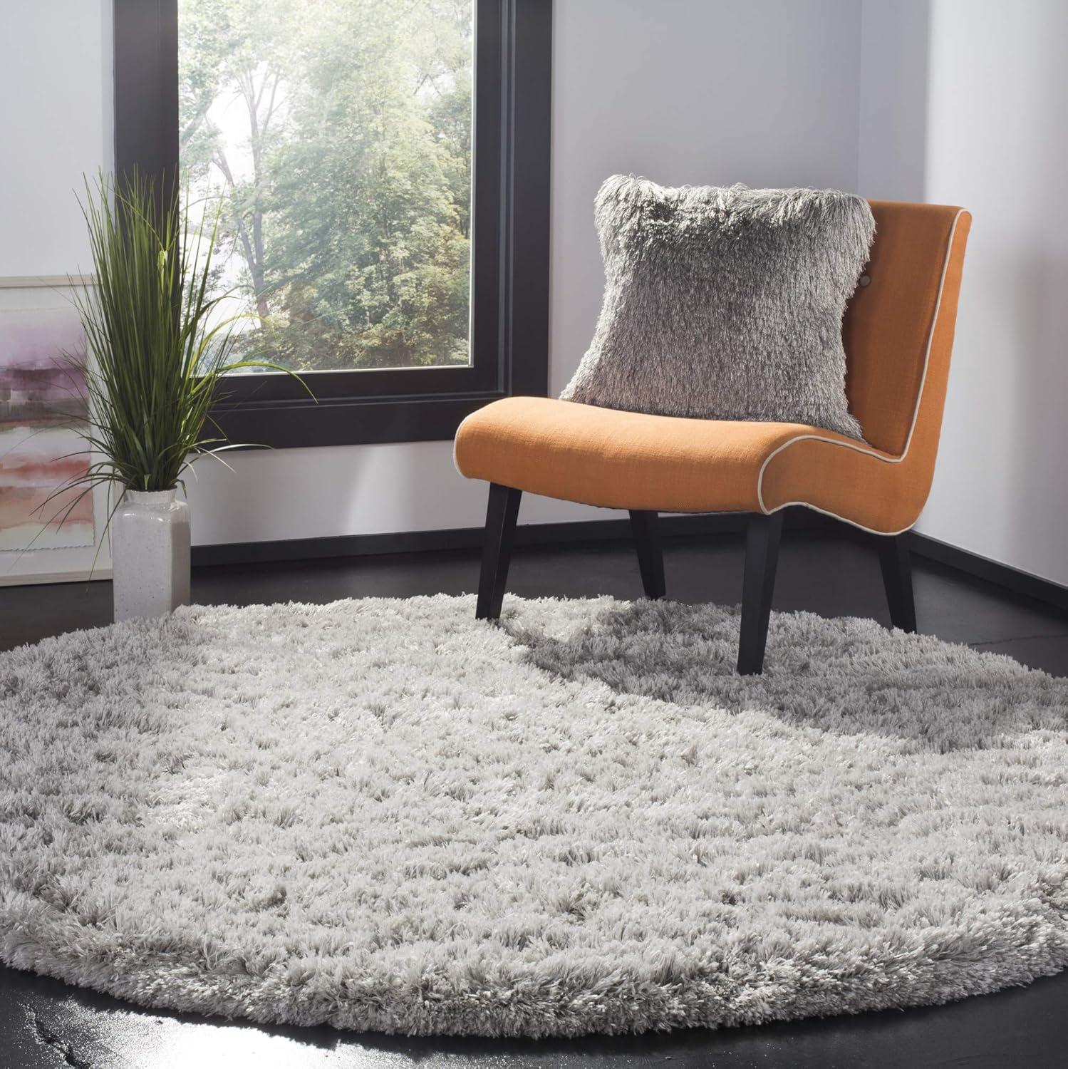 image:imageSAFAVIEH Polar Shag Collection Area Rug 51 x 76 Light Turquoise Solid Glam Design NonShedding amp Easy Care 3inch Thick Ideal for High Traffic Areas in Living Room Bedroom PSG800TLight Turquoise