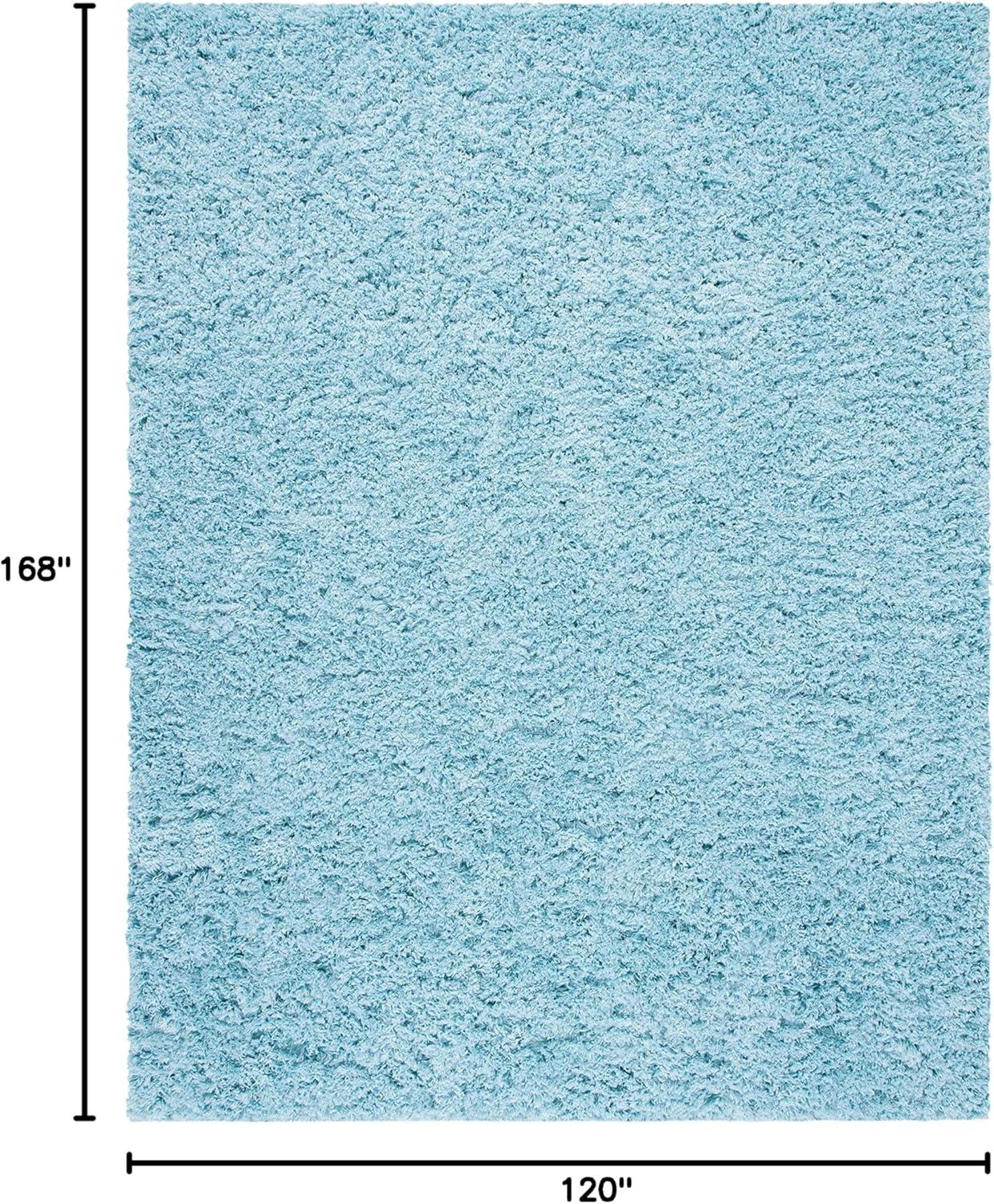 image:imageSAFAVIEH Polar Shag Collection Area Rug 51 x 76 Light Turquoise Solid Glam Design NonShedding amp Easy Care 3inch Thick Ideal for High Traffic Areas in Living Room Bedroom PSG800TLight Turquoise