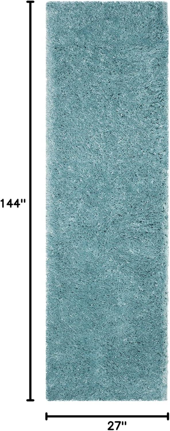 image:imageSAFAVIEH Polar Shag Collection Area Rug 51 x 76 Light Turquoise Solid Glam Design NonShedding amp Easy Care 3inch Thick Ideal for High Traffic Areas in Living Room Bedroom PSG800TLight Turquoise