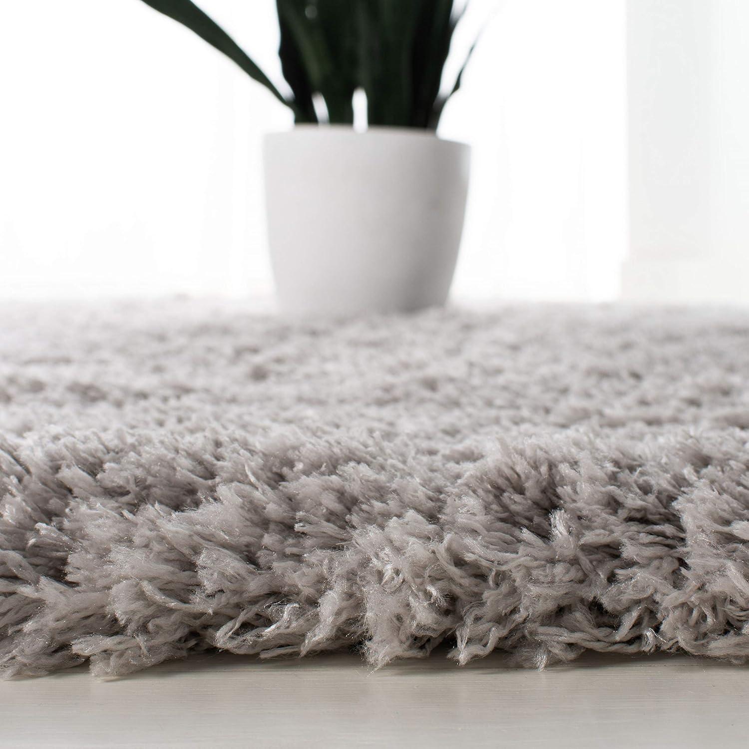 image:imageSAFAVIEH Polar Shag Collection Area Rug 51 x 76 Light Turquoise Solid Glam Design NonShedding amp Easy Care 3inch Thick Ideal for High Traffic Areas in Living Room Bedroom PSG800TSilver