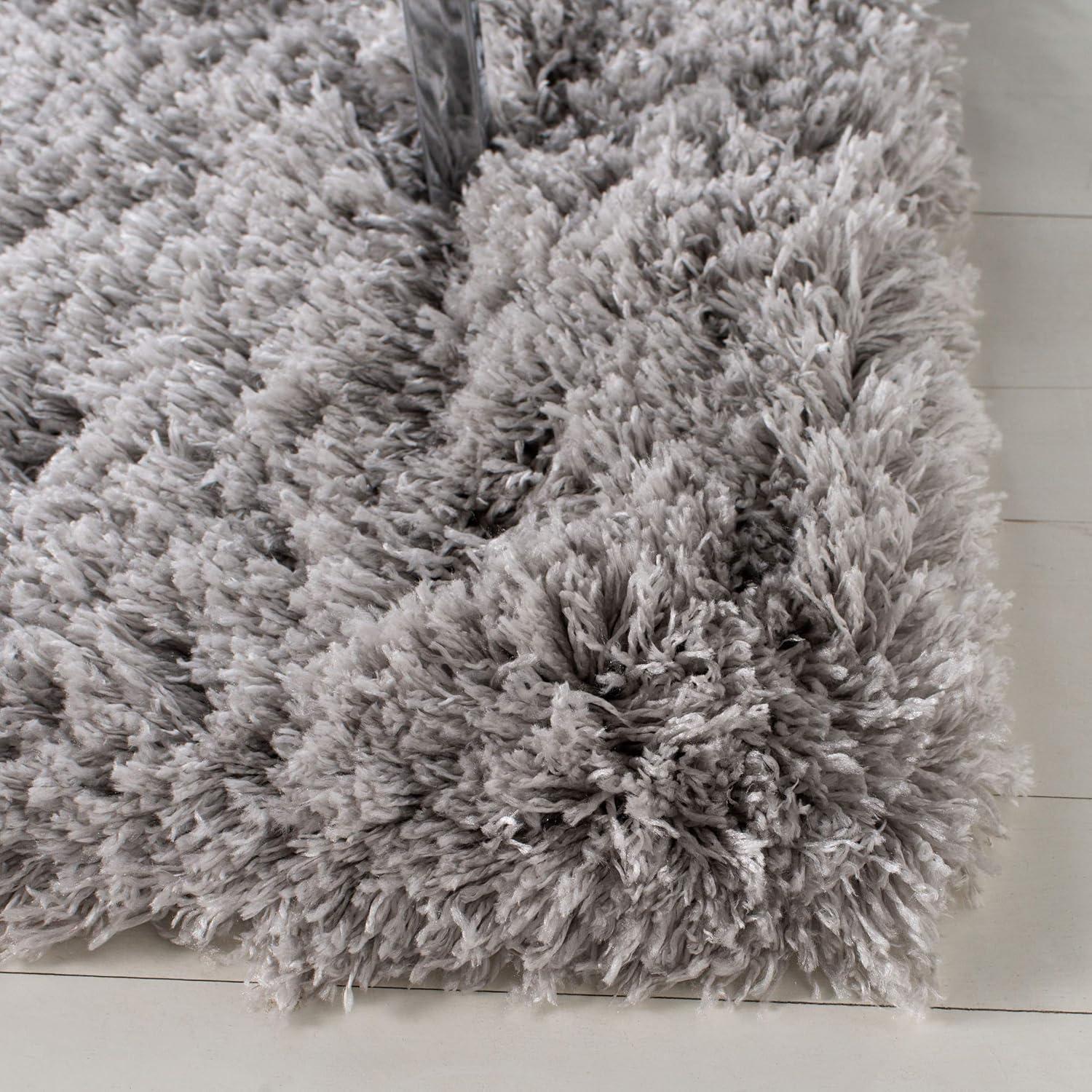 image:imageSAFAVIEH Polar Shag Collection Area Rug 51 x 76 Light Turquoise Solid Glam Design NonShedding amp Easy Care 3inch Thick Ideal for High Traffic Areas in Living Room Bedroom PSG800TSilver