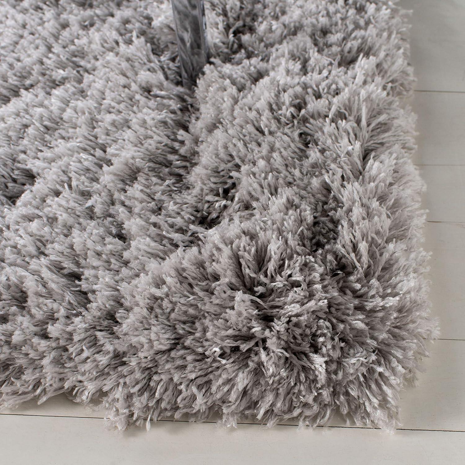image:imageSAFAVIEH Polar Shag Collection Area Rug 51 x 76 Light Turquoise Solid Glam Design NonShedding amp Easy Care 3inch Thick Ideal for High Traffic Areas in Living Room Bedroom PSG800TSilver