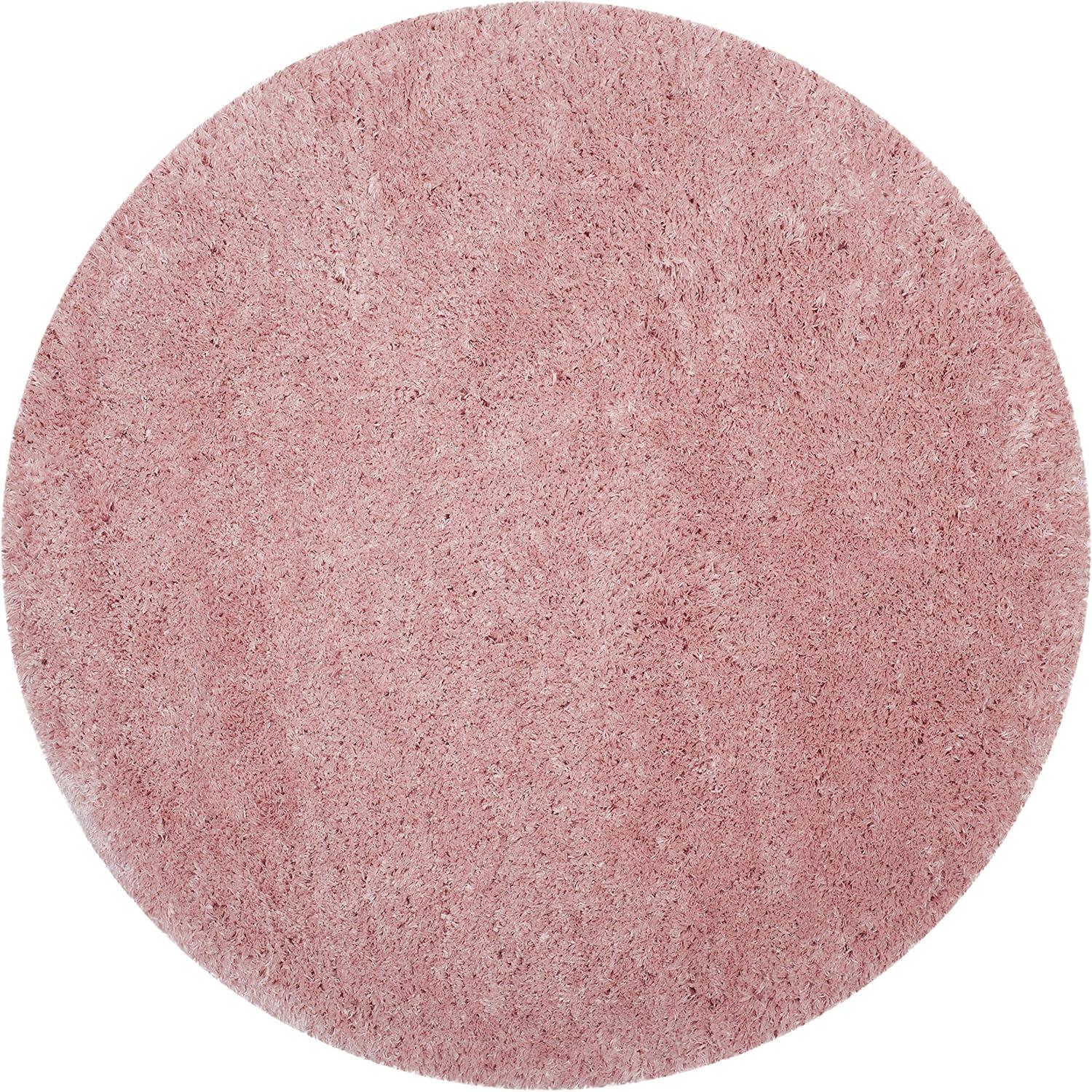 image:imageSAFAVIEH Polar Shag Collection Area Rug 51 x 76 Light Turquoise Solid Glam Design NonShedding amp Easy Care 3inch Thick Ideal for High Traffic Areas in Living Room Bedroom PSG800TLight Pink