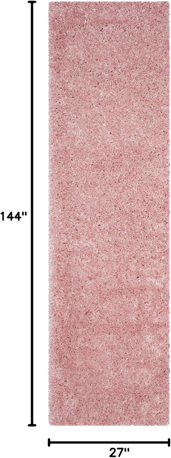 image:imageSAFAVIEH Polar Shag Collection Area Rug 51 x 76 Light Turquoise Solid Glam Design NonShedding amp Easy Care 3inch Thick Ideal for High Traffic Areas in Living Room Bedroom PSG800TLight Pink