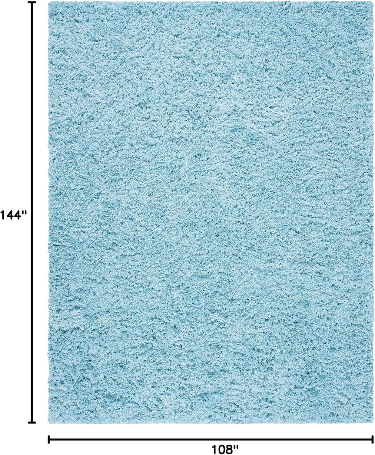 image:imageSAFAVIEH Polar Shag Collection Area Rug 51 x 76 Light Turquoise Solid Glam Design NonShedding amp Easy Care 3inch Thick Ideal for High Traffic Areas in Living Room Bedroom PSG800TLight Turquoise