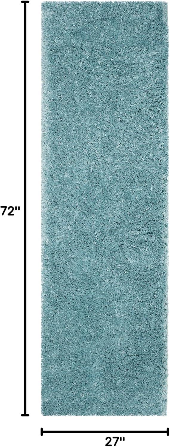 image:imageSAFAVIEH Polar Shag Collection Area Rug 51 x 76 Light Turquoise Solid Glam Design NonShedding amp Easy Care 3inch Thick Ideal for High Traffic Areas in Living Room Bedroom PSG800TLight Turquoise