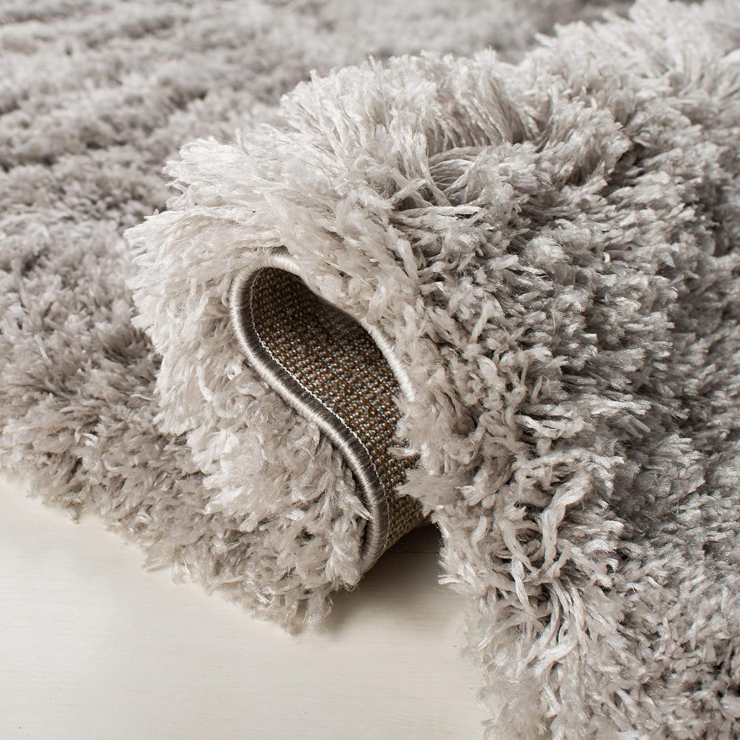 image:imageSAFAVIEH Polar Shag Collection Area Rug 51 x 76 Light Turquoise Solid Glam Design NonShedding amp Easy Care 3inch Thick Ideal for High Traffic Areas in Living Room Bedroom PSG800TSilver