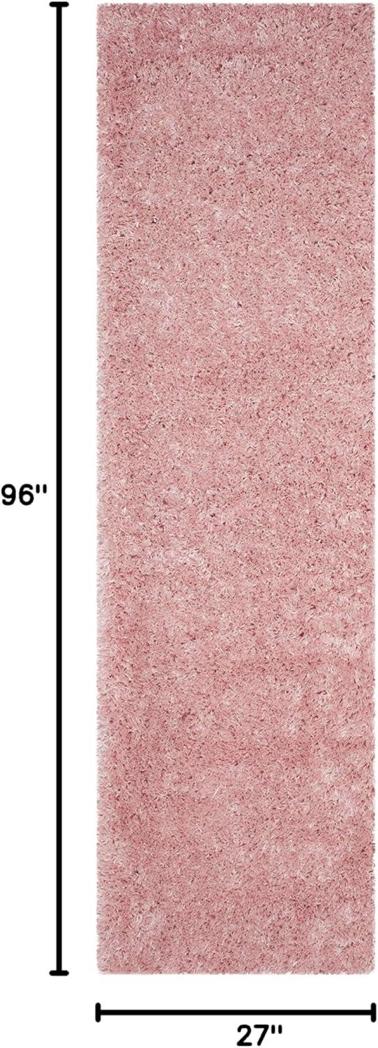 image:imageSAFAVIEH Polar Shag Collection Area Rug 51 x 76 Light Turquoise Solid Glam Design NonShedding amp Easy Care 3inch Thick Ideal for High Traffic Areas in Living Room Bedroom PSG800TLight Pink