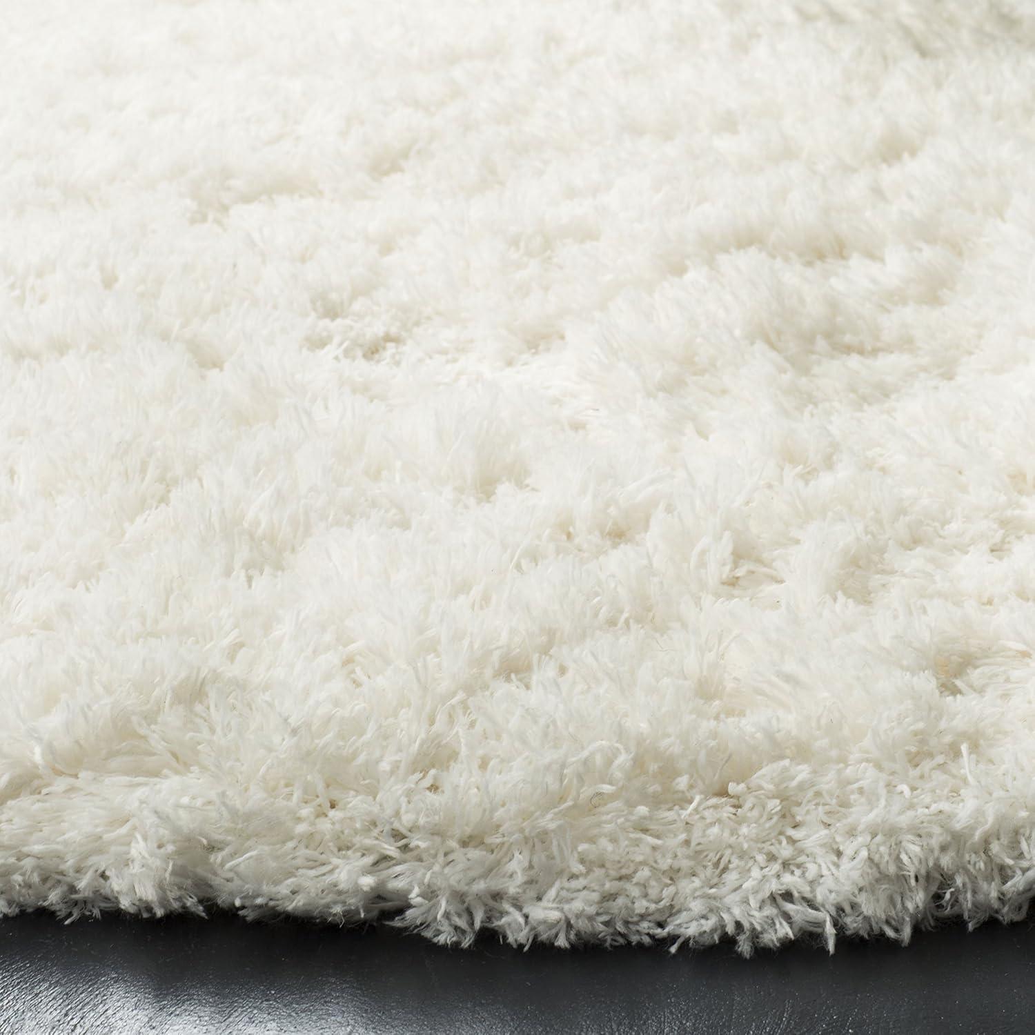 image:imageSAFAVIEH Polar Shag Collection Area Rug 51 x 76 Light Turquoise Solid Glam Design NonShedding amp Easy Care 3inch Thick Ideal for High Traffic Areas in Living Room Bedroom PSG800TWhite