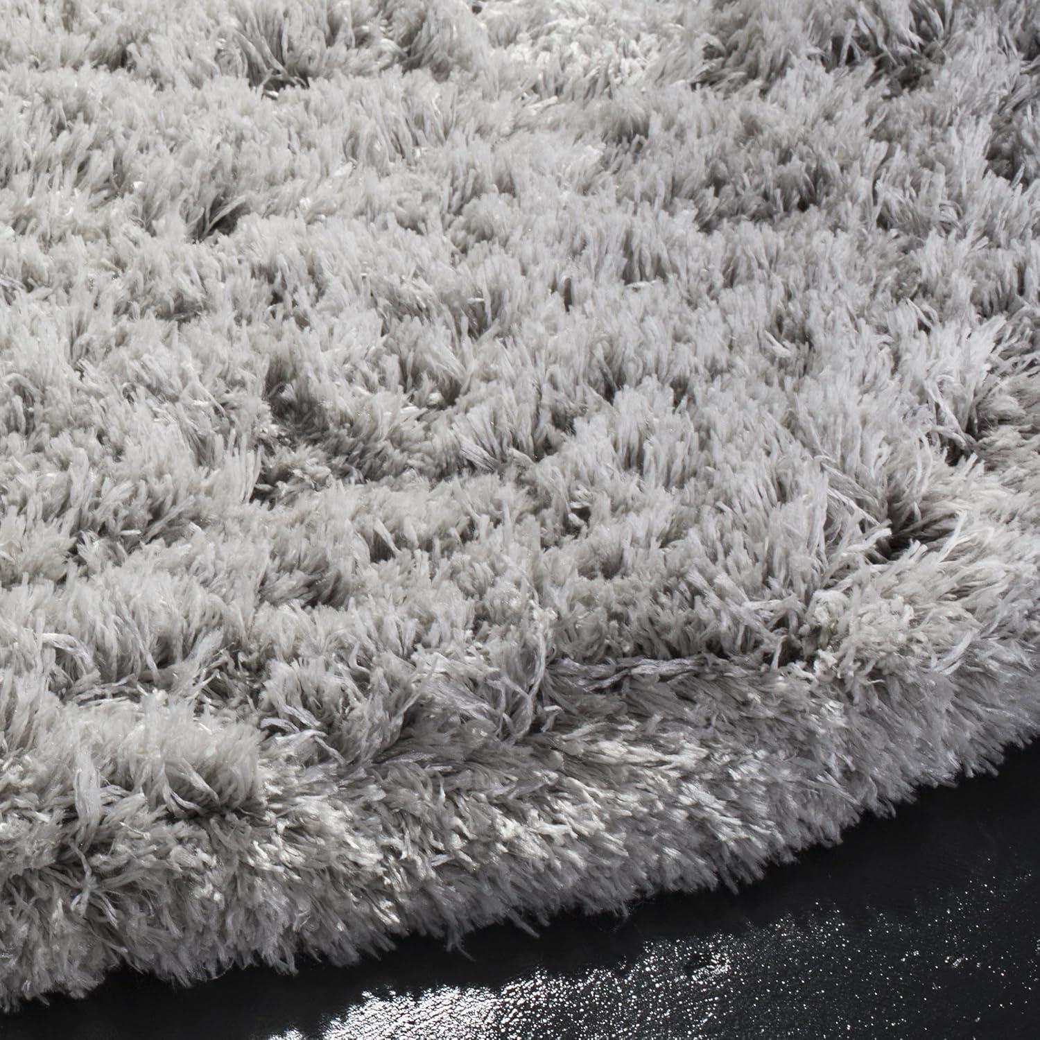 image:imageSAFAVIEH Polar Shag Collection Area Rug 51 x 76 Light Turquoise Solid Glam Design NonShedding amp Easy Care 3inch Thick Ideal for High Traffic Areas in Living Room Bedroom PSG800TSilver