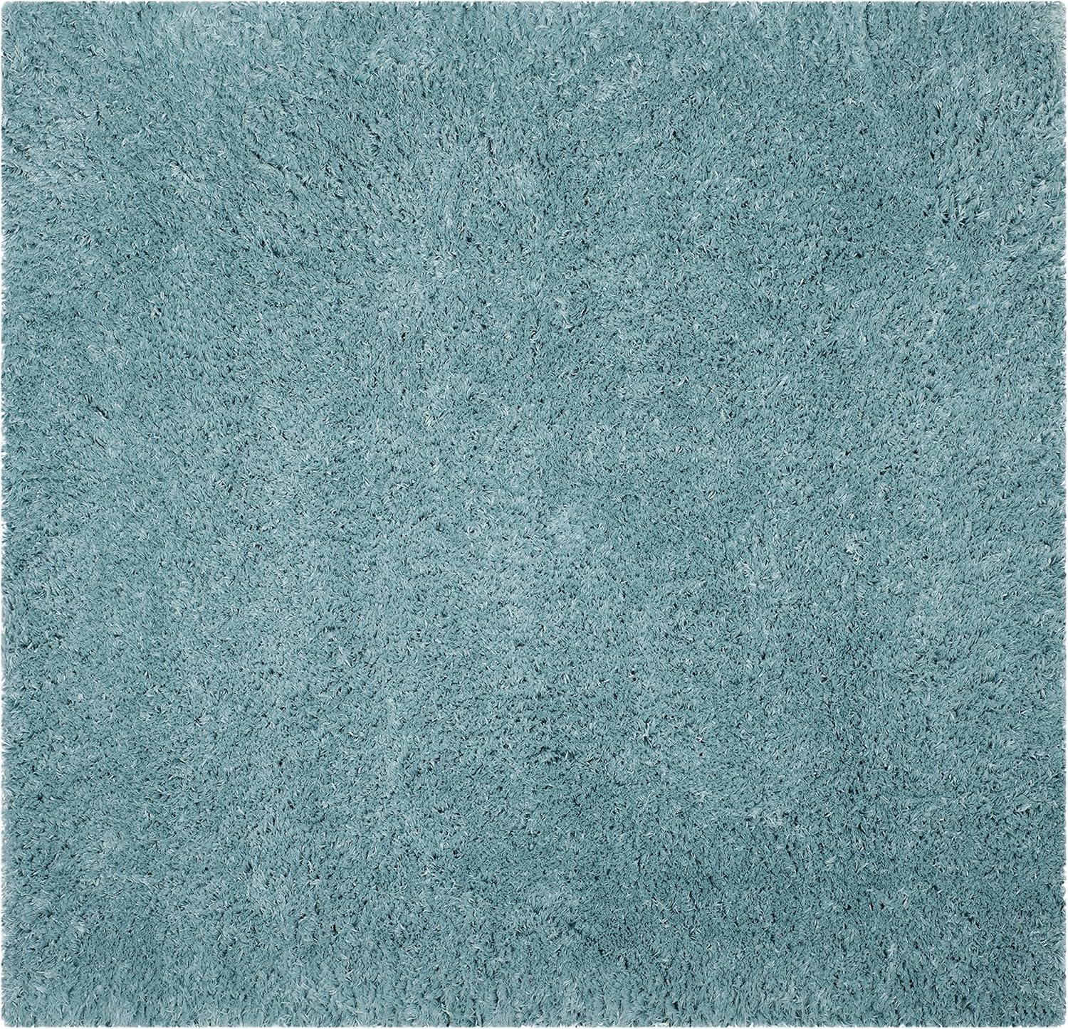 image:imageSAFAVIEH Polar Shag Collection Area Rug 51 x 76 Light Turquoise Solid Glam Design NonShedding amp Easy Care 3inch Thick Ideal for High Traffic Areas in Living Room Bedroom PSG800TLight Turquoise
