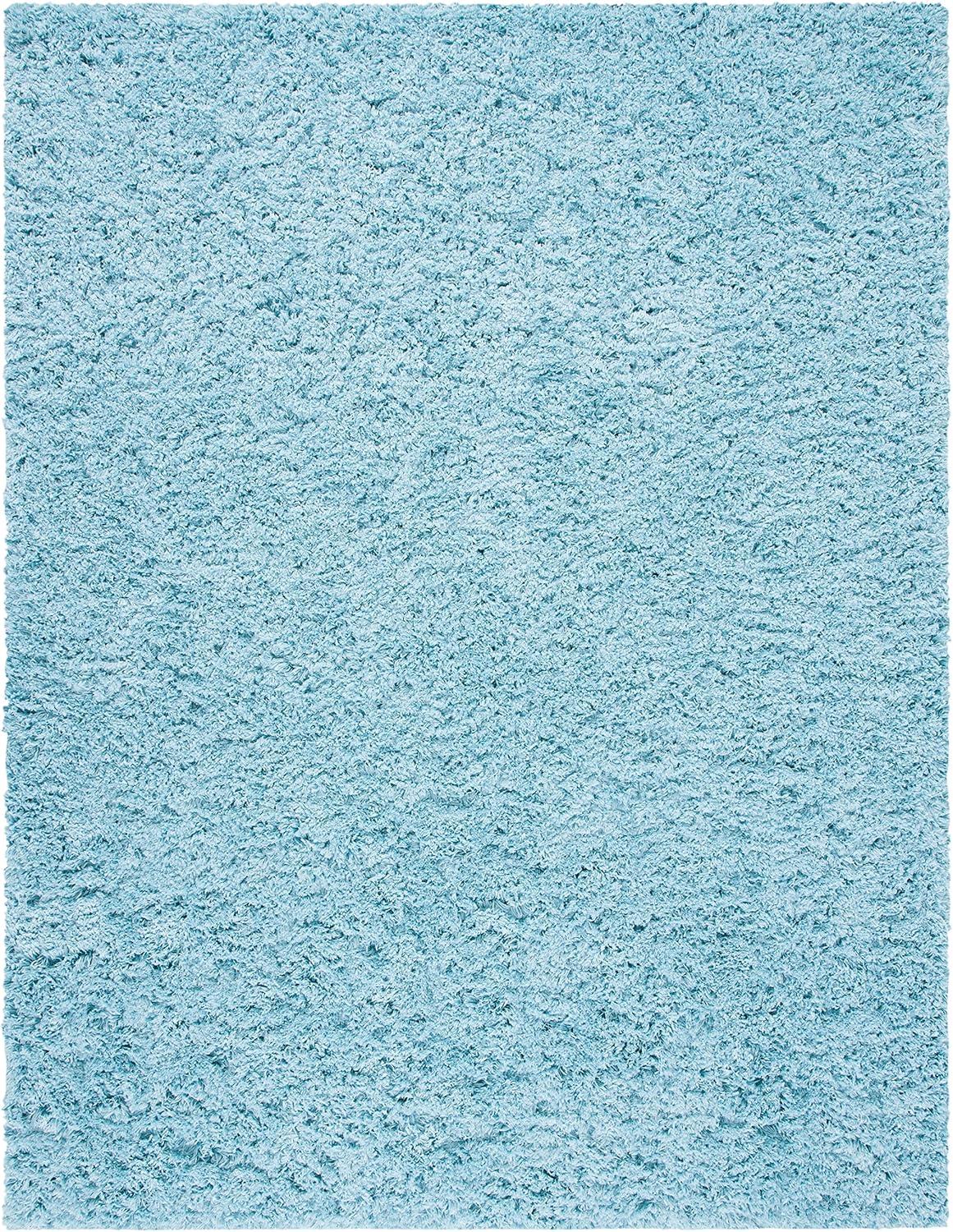image:imageSAFAVIEH Polar Shag Collection Area Rug 51 x 76 Light Turquoise Solid Glam Design NonShedding amp Easy Care 3inch Thick Ideal for High Traffic Areas in Living Room Bedroom PSG800TLight Turquoise