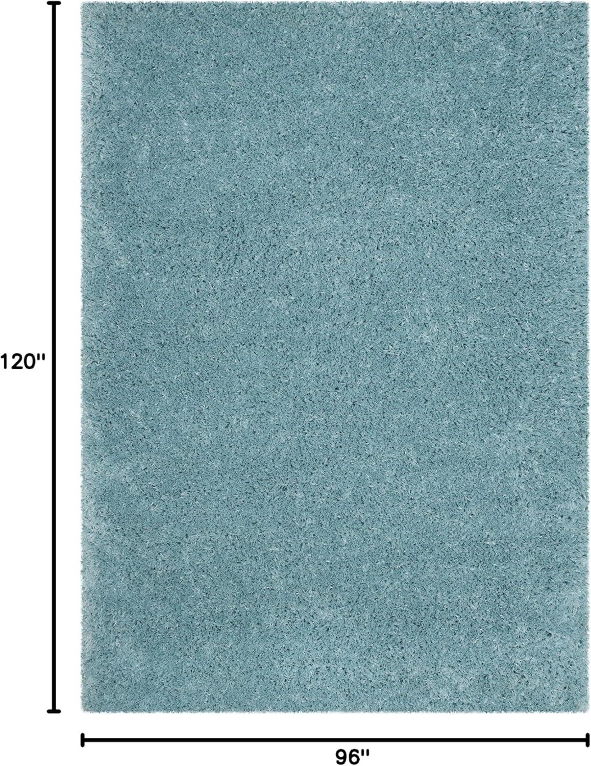 image:imageSAFAVIEH Polar Shag Collection Area Rug 51 x 76 Light Turquoise Solid Glam Design NonShedding amp Easy Care 3inch Thick Ideal for High Traffic Areas in Living Room Bedroom PSG800TLight Turquoise