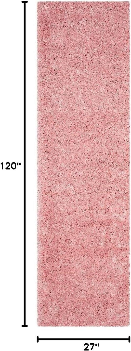 image:imageSAFAVIEH Polar Shag Collection Area Rug 51 x 76 Light Turquoise Solid Glam Design NonShedding amp Easy Care 3inch Thick Ideal for High Traffic Areas in Living Room Bedroom PSG800TLight Pink
