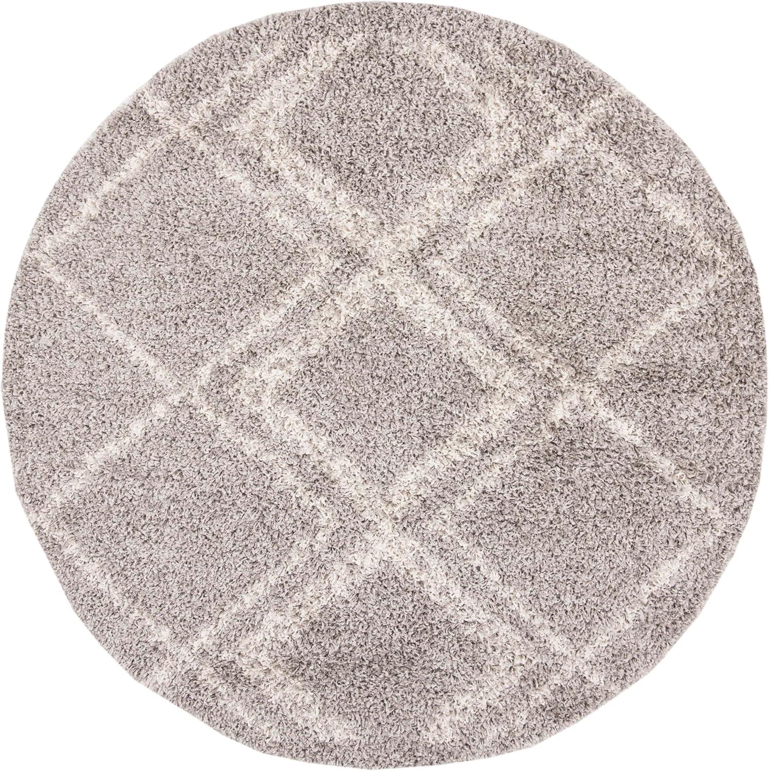 image:imageSAFAVIEH Pro Luxe Shag Collection Area Rug 5 x 8 Blue amp Creme Moroccan Boho Tassel Design NonShedding amp Easy Care 24inch Thick Ideal for High Traffic Areas in Living Room Bedroom PLX432LGreyCream