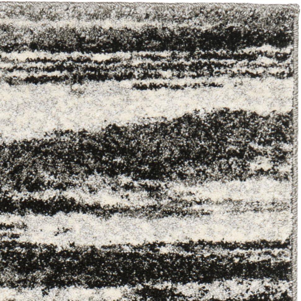 image:imageSAFAVIEH Retro Collection Area Rug 8 Square Light Blue amp Blue Modern Abstract Design NonShedding amp Easy Care Ideal for High Traffic Areas in Living Room Bedroom RET26936065Dark GreyLight Grey