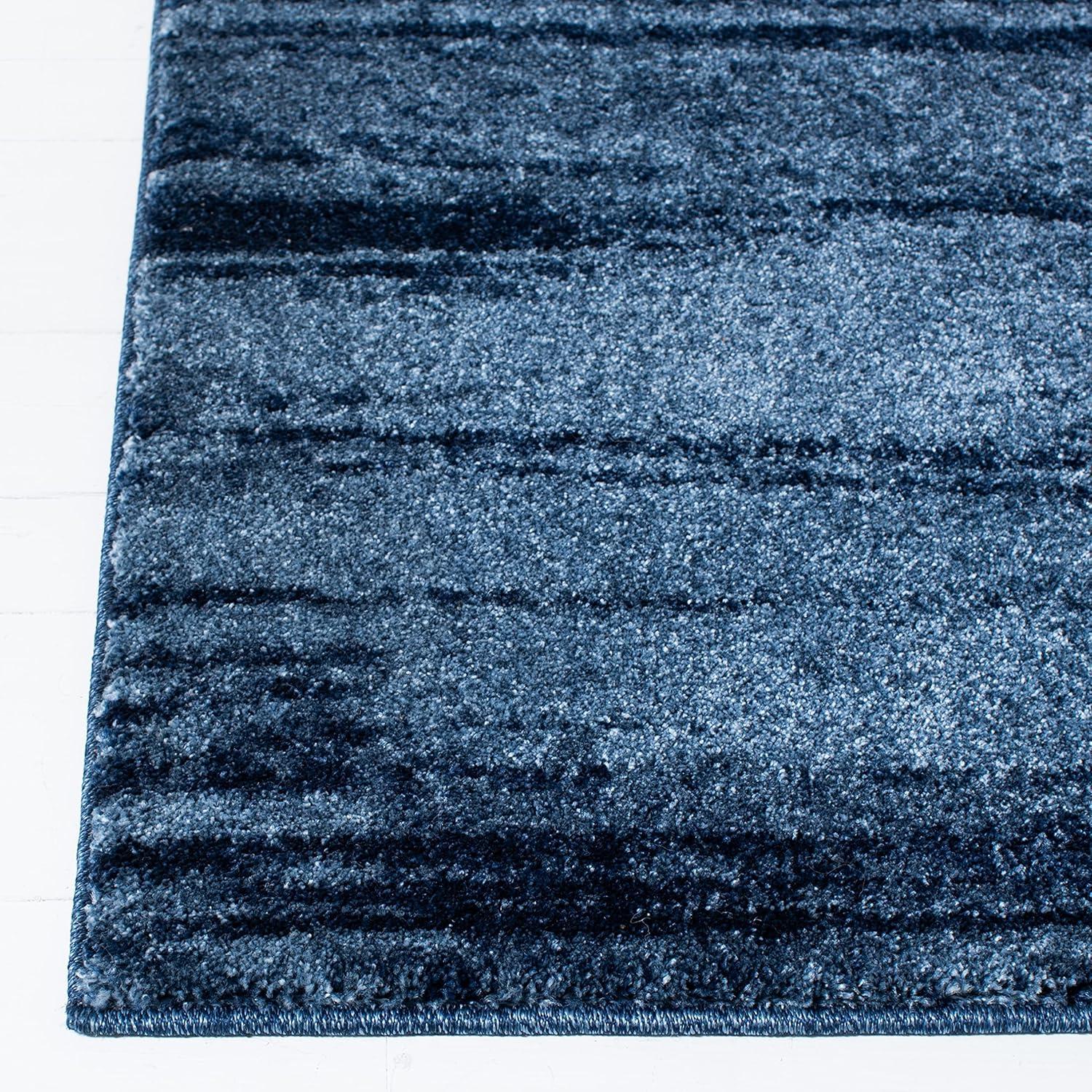 image:imageSAFAVIEH Retro Collection Area Rug 8 Square Light Blue amp Blue Modern Abstract Design NonShedding amp Easy Care Ideal for High Traffic Areas in Living Room Bedroom RET26936065Dark GreyLight Grey