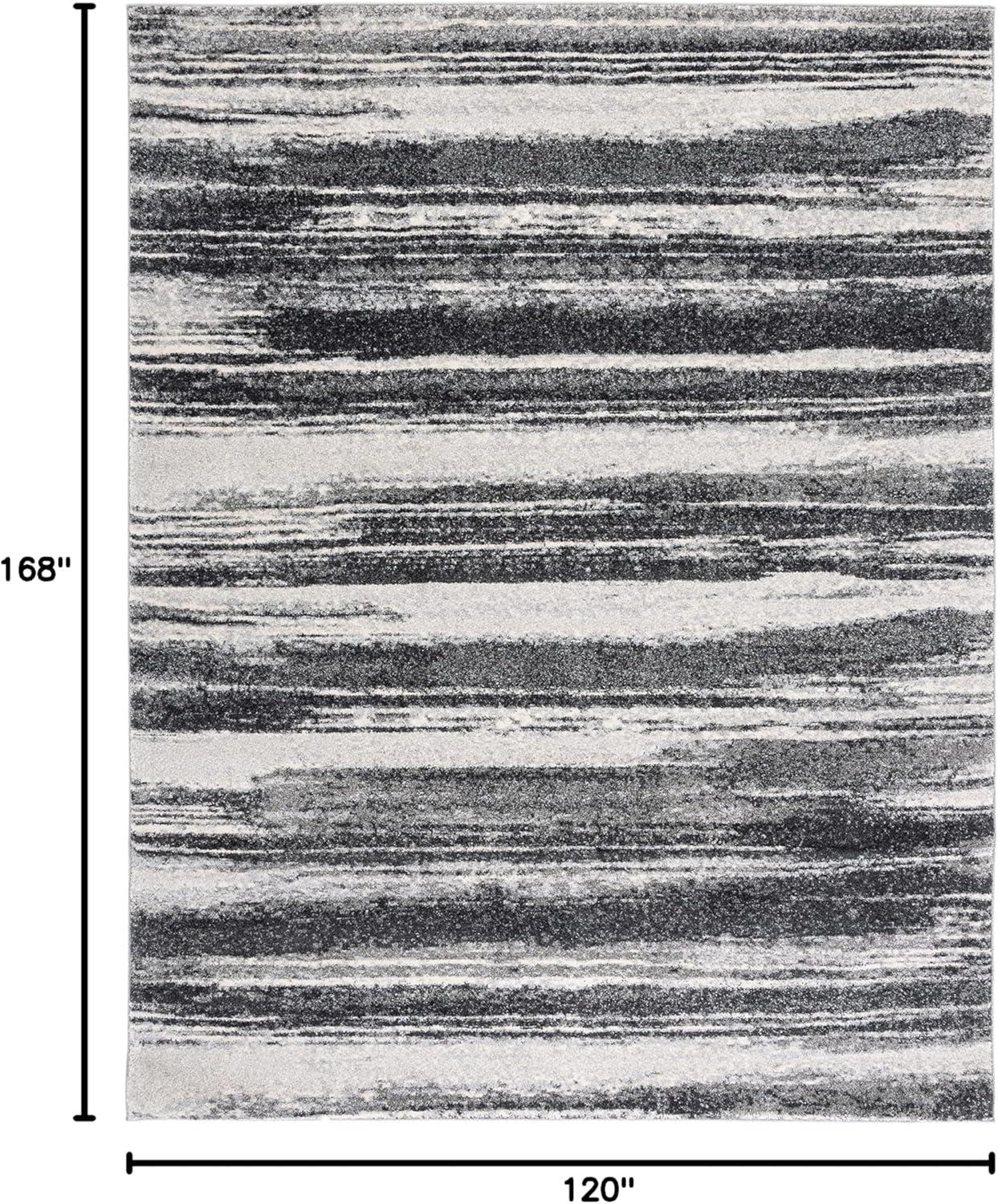 image:imageSAFAVIEH Retro Collection Area Rug 8 Square Light Blue amp Blue Modern Abstract Design NonShedding amp Easy Care Ideal for High Traffic Areas in Living Room Bedroom RET26936065Dark GreyLight Grey