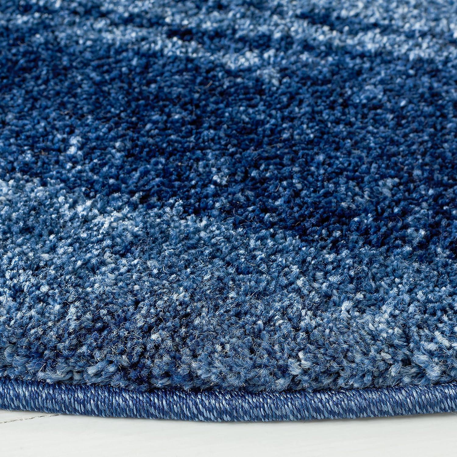 image:imageSAFAVIEH Retro Collection Area Rug 8 Square Light Blue amp Blue Modern Abstract Design NonShedding amp Easy Care Ideal for High Traffic Areas in Living Room Bedroom RET26936065Dark GreyLight Grey