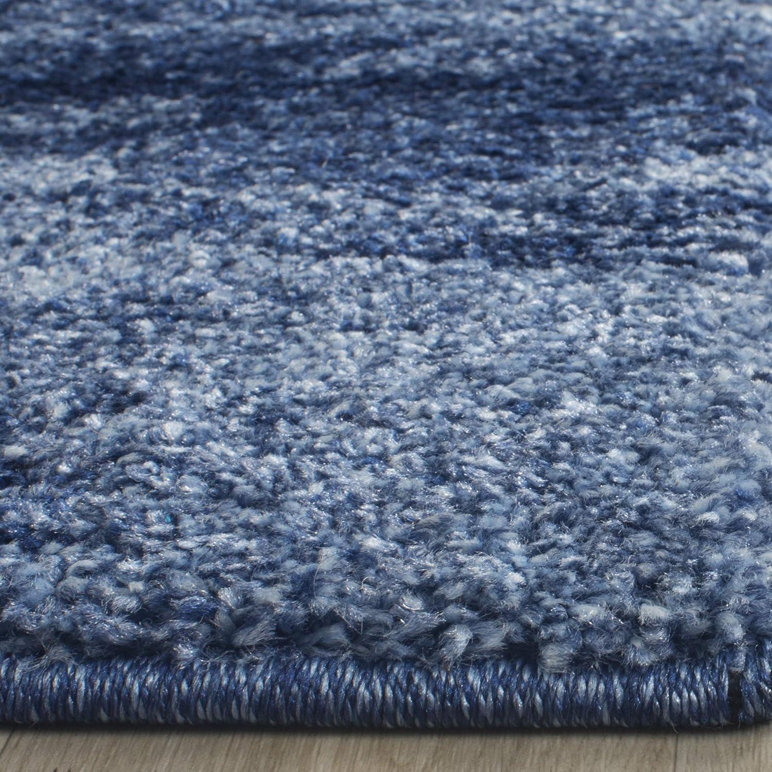 image:imageSAFAVIEH Retro Collection Area Rug 8 x 10 Black amp Light Grey Modern Abstract Design NonShedding amp Easy Care Ideal for High Traffic Areas in Living Room Bedroom RET27709079Light BlueBlue