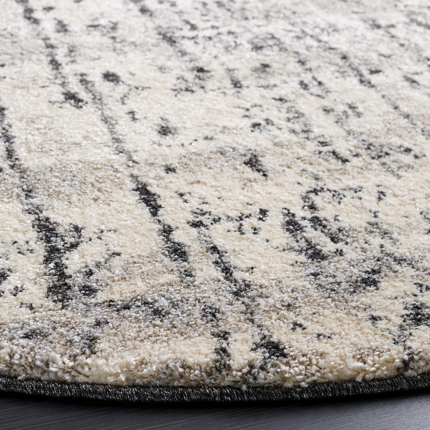 image:imageSAFAVIEH Retro Collection Area Rug 8 x 10 Black amp Light Grey Modern Abstract Design NonShedding amp Easy Care Ideal for High Traffic Areas in Living Room Bedroom RET27709079BlackLight Grey