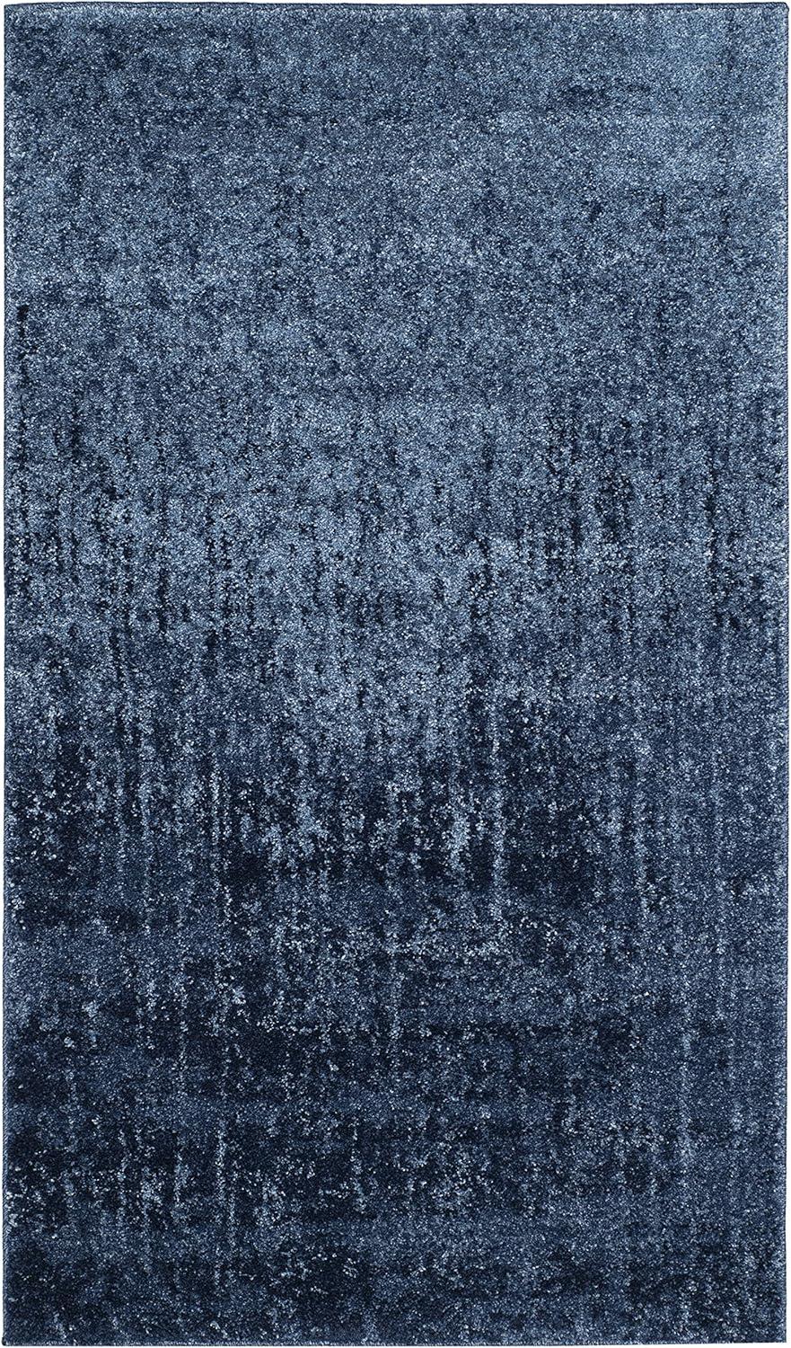 image:imageSAFAVIEH Retro Collection Area Rug 8 x 10 Black amp Light Grey Modern Abstract Design NonShedding amp Easy Care Ideal for High Traffic Areas in Living Room Bedroom RET27709079Light BlueBlue