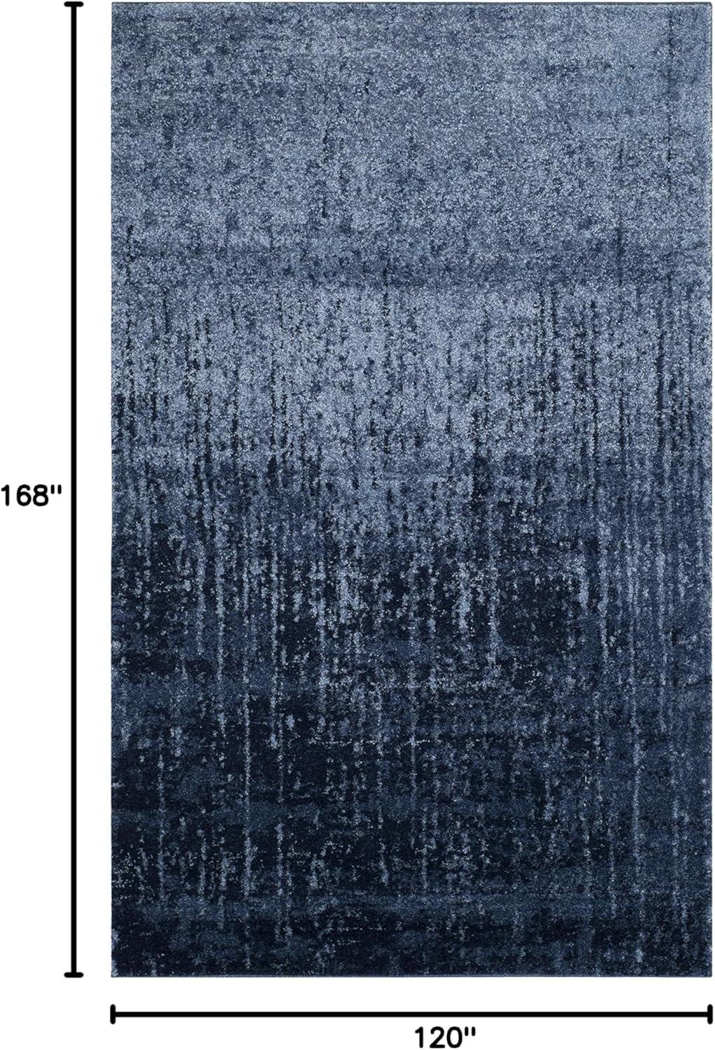 image:imageSAFAVIEH Retro Collection Area Rug 8 x 10 Black amp Light Grey Modern Abstract Design NonShedding amp Easy Care Ideal for High Traffic Areas in Living Room Bedroom RET27709079Light BlueBlue