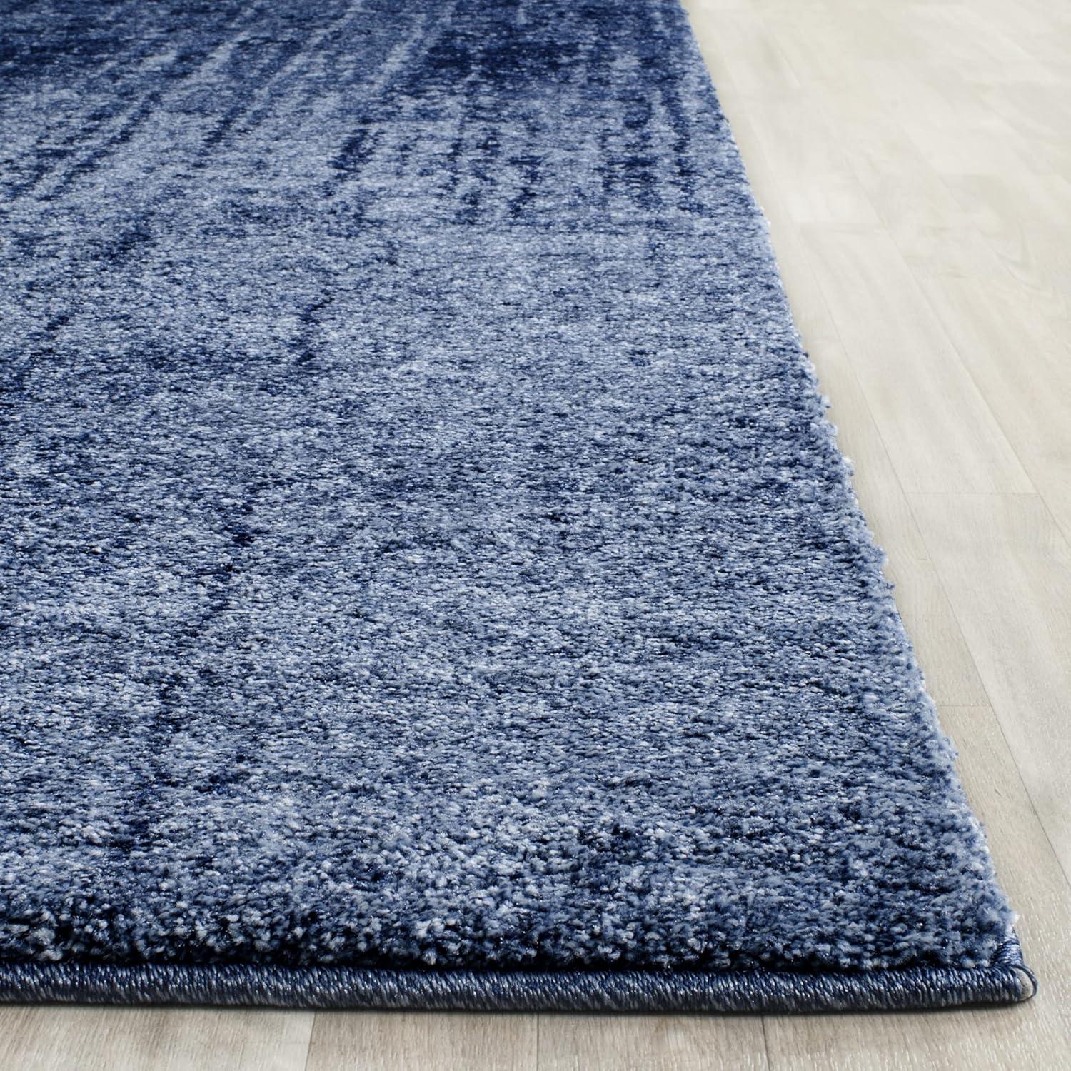image:imageSAFAVIEH Retro Collection Area Rug 8 x 10 Black amp Light Grey Modern Abstract Design NonShedding amp Easy Care Ideal for High Traffic Areas in Living Room Bedroom RET27709079Light BlueBlue