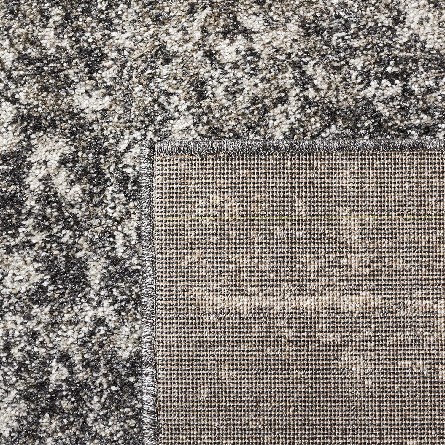 image:imageSAFAVIEH Retro Collection Area Rug 8 x 10 Black amp Light Grey Modern Abstract Design NonShedding amp Easy Care Ideal for High Traffic Areas in Living Room Bedroom RET27709079BlackLight Grey