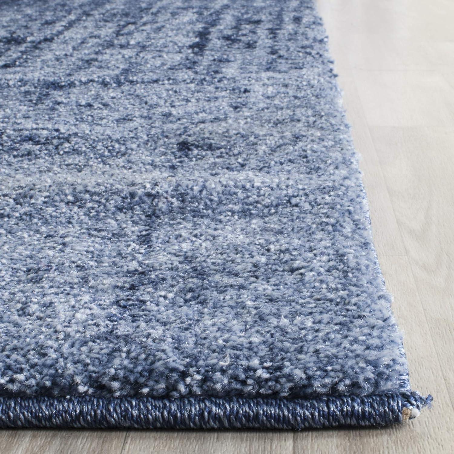 image:imageSAFAVIEH Retro Collection Area Rug 8 x 10 Black amp Light Grey Modern Abstract Design NonShedding amp Easy Care Ideal for High Traffic Areas in Living Room Bedroom RET27709079Light BlueBlue