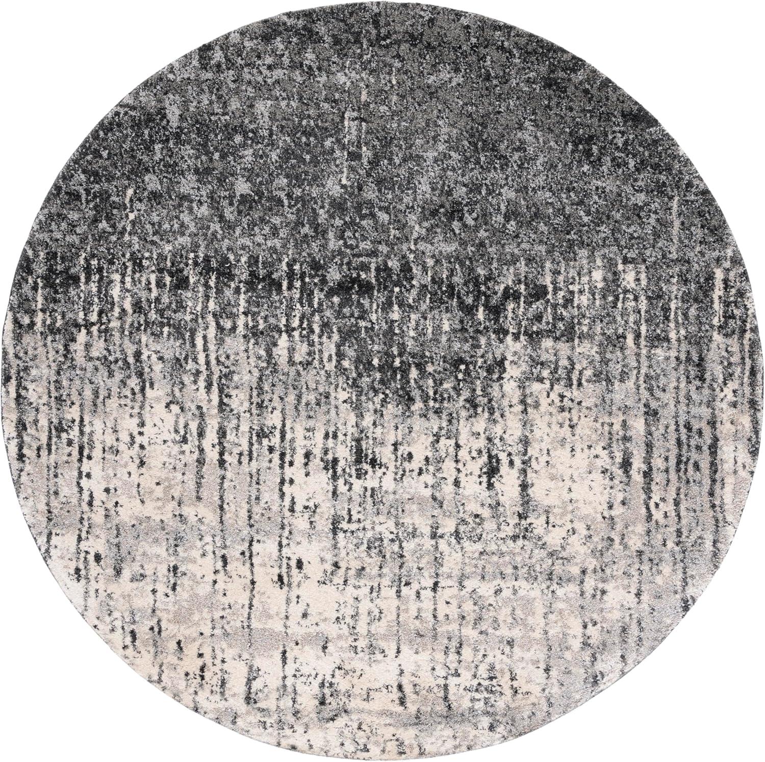 image:imageSAFAVIEH Retro Collection Area Rug 8 x 10 Black amp Light Grey Modern Abstract Design NonShedding amp Easy Care Ideal for High Traffic Areas in Living Room Bedroom RET27709079BlackLight Grey