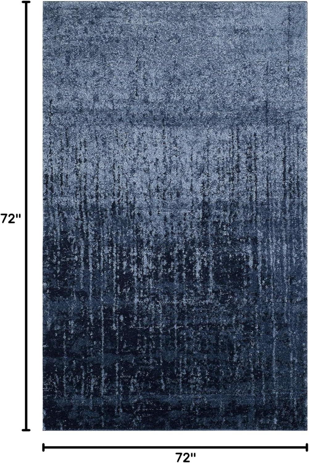 image:imageSAFAVIEH Retro Collection Area Rug 8 x 10 Black amp Light Grey Modern Abstract Design NonShedding amp Easy Care Ideal for High Traffic Areas in Living Room Bedroom RET27709079Light BlueBlue