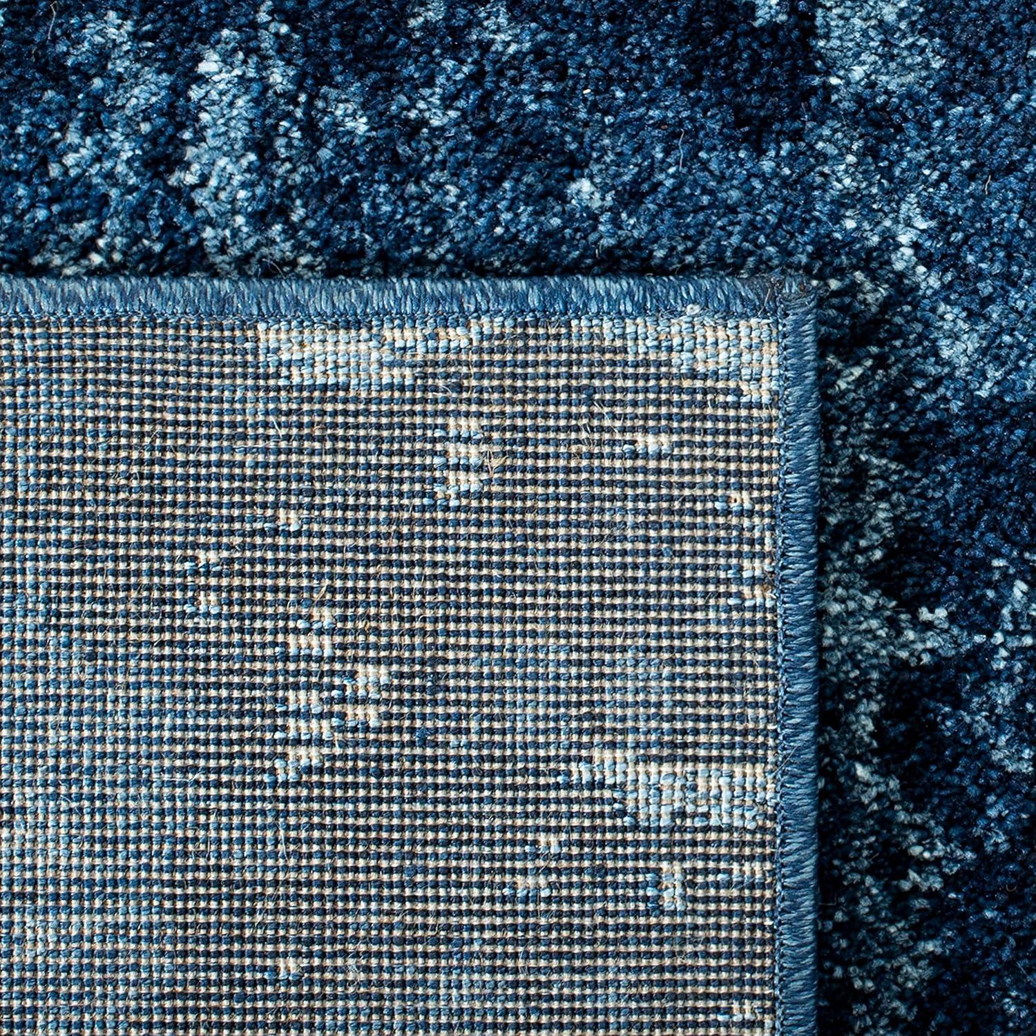 image:imageSAFAVIEH Retro Collection Area Rug 8 x 10 Black amp Light Grey Modern Abstract Design NonShedding amp Easy Care Ideal for High Traffic Areas in Living Room Bedroom RET27709079Light BlueBlue