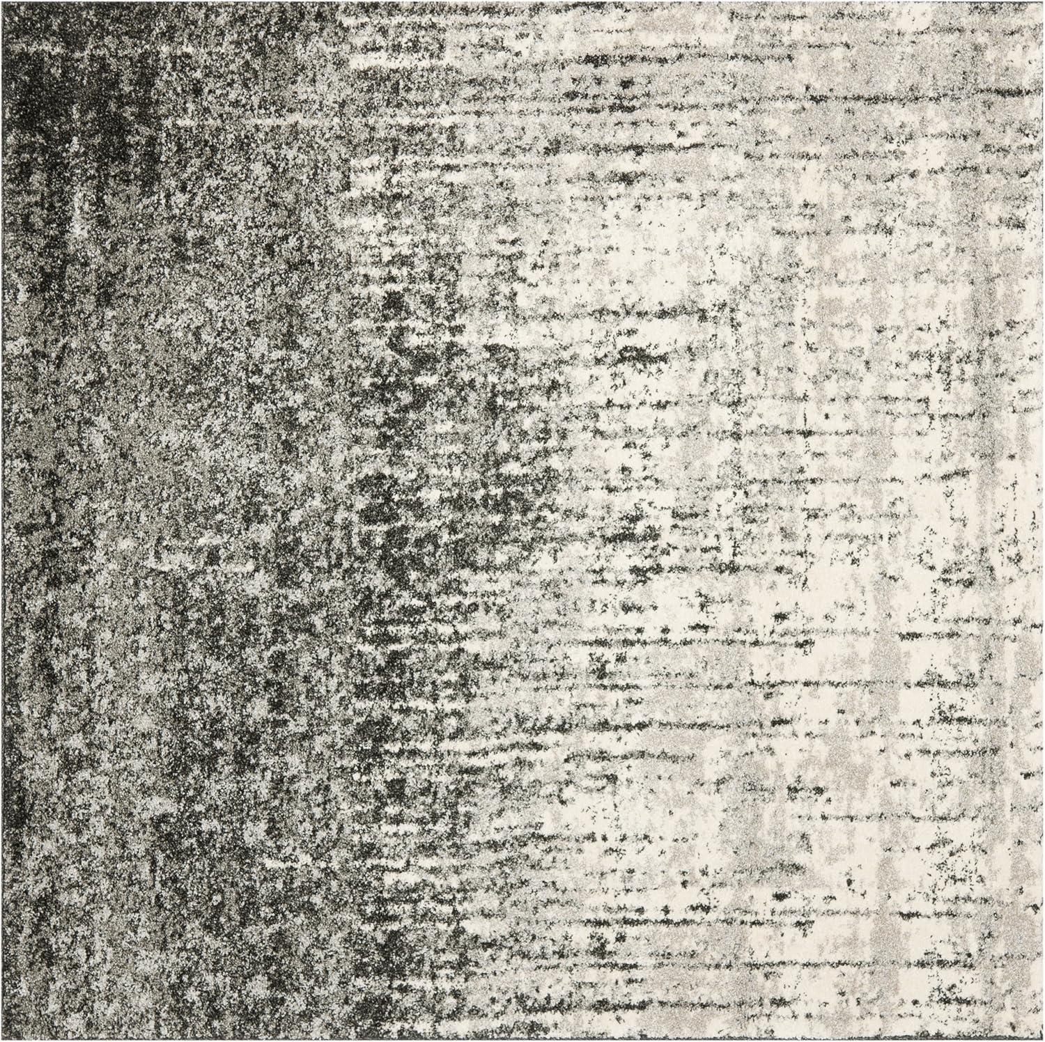 image:imageSAFAVIEH Retro Collection Area Rug 8 x 10 Black amp Light Grey Modern Abstract Design NonShedding amp Easy Care Ideal for High Traffic Areas in Living Room Bedroom RET27709079BlackLight Grey